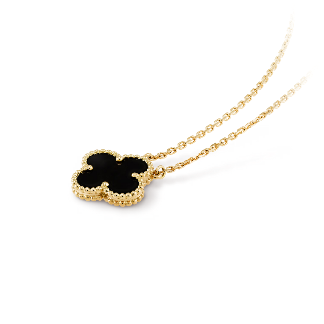 CLOVER | Schwarze Halskette
