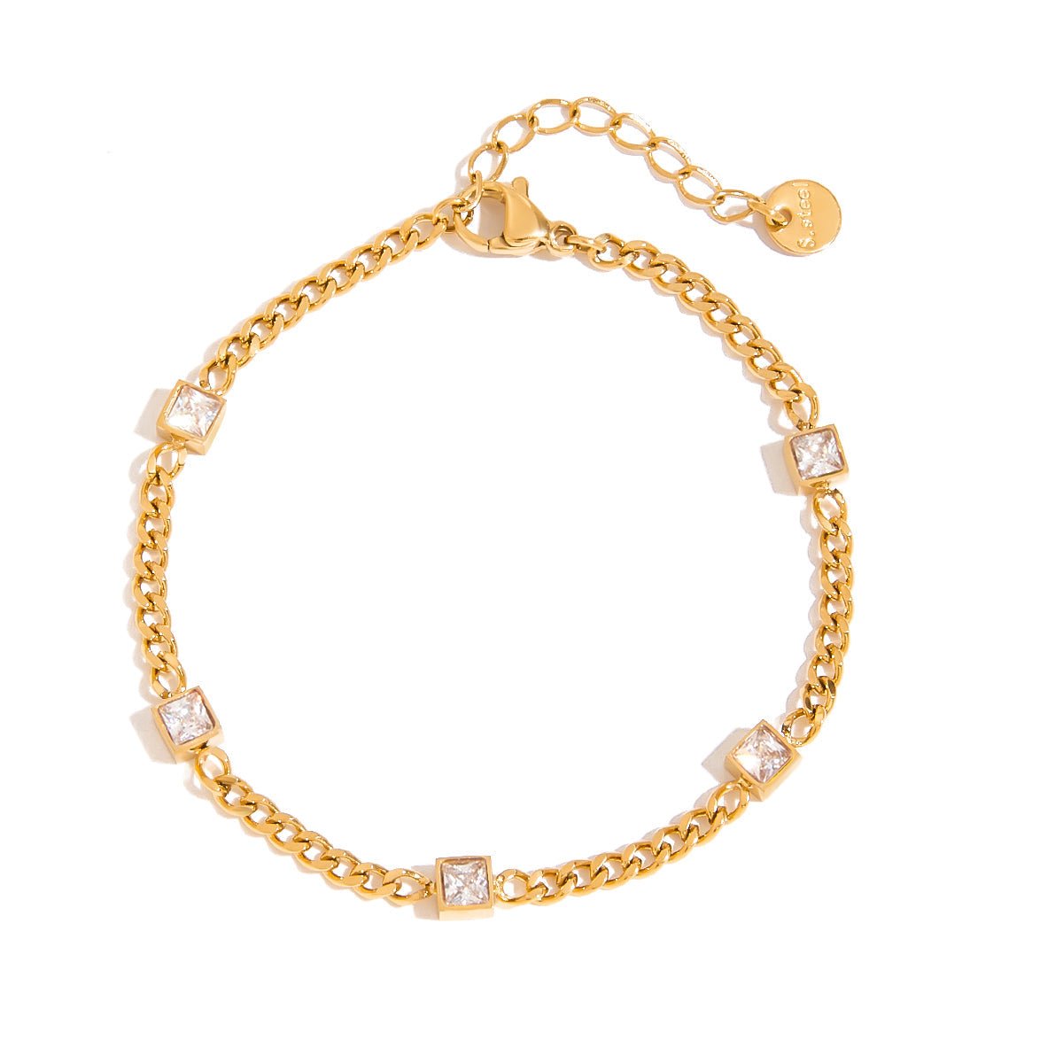 Aristea Edelstein-Kettenarmband | 18K Gold-Maison Doré