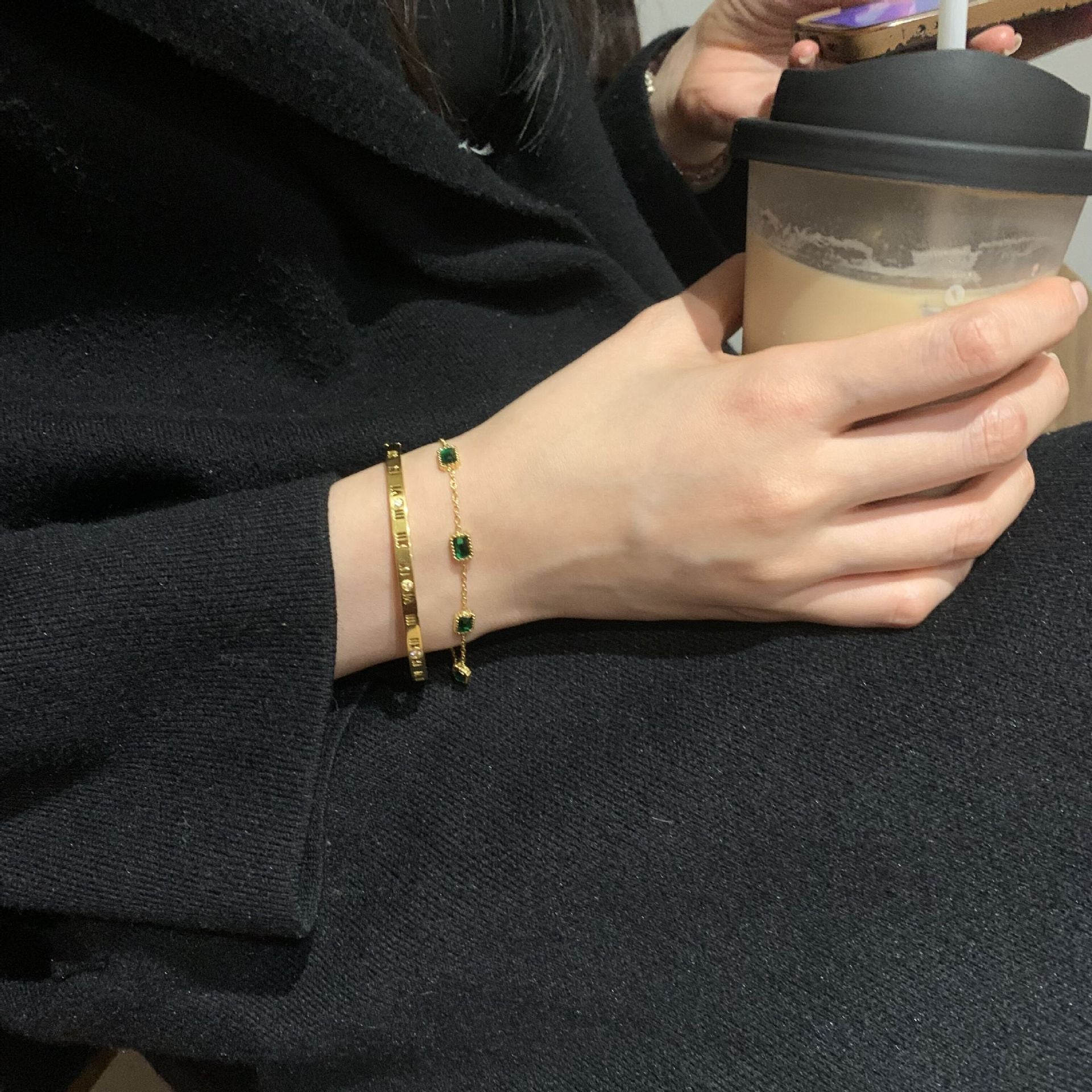 Erin Grünes Armband-Maison Doré
