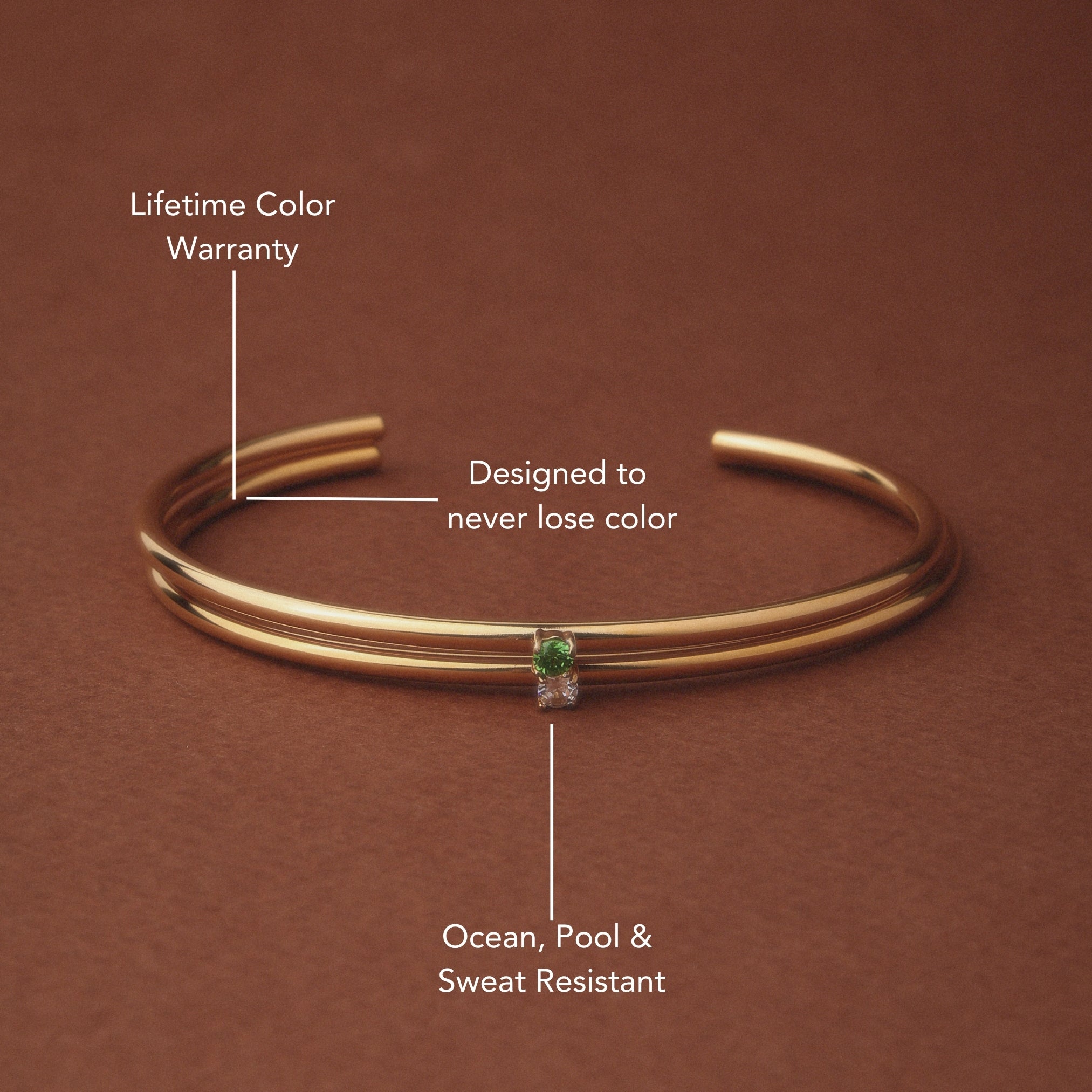 Dünnes Solar-Armband-Maison Doré