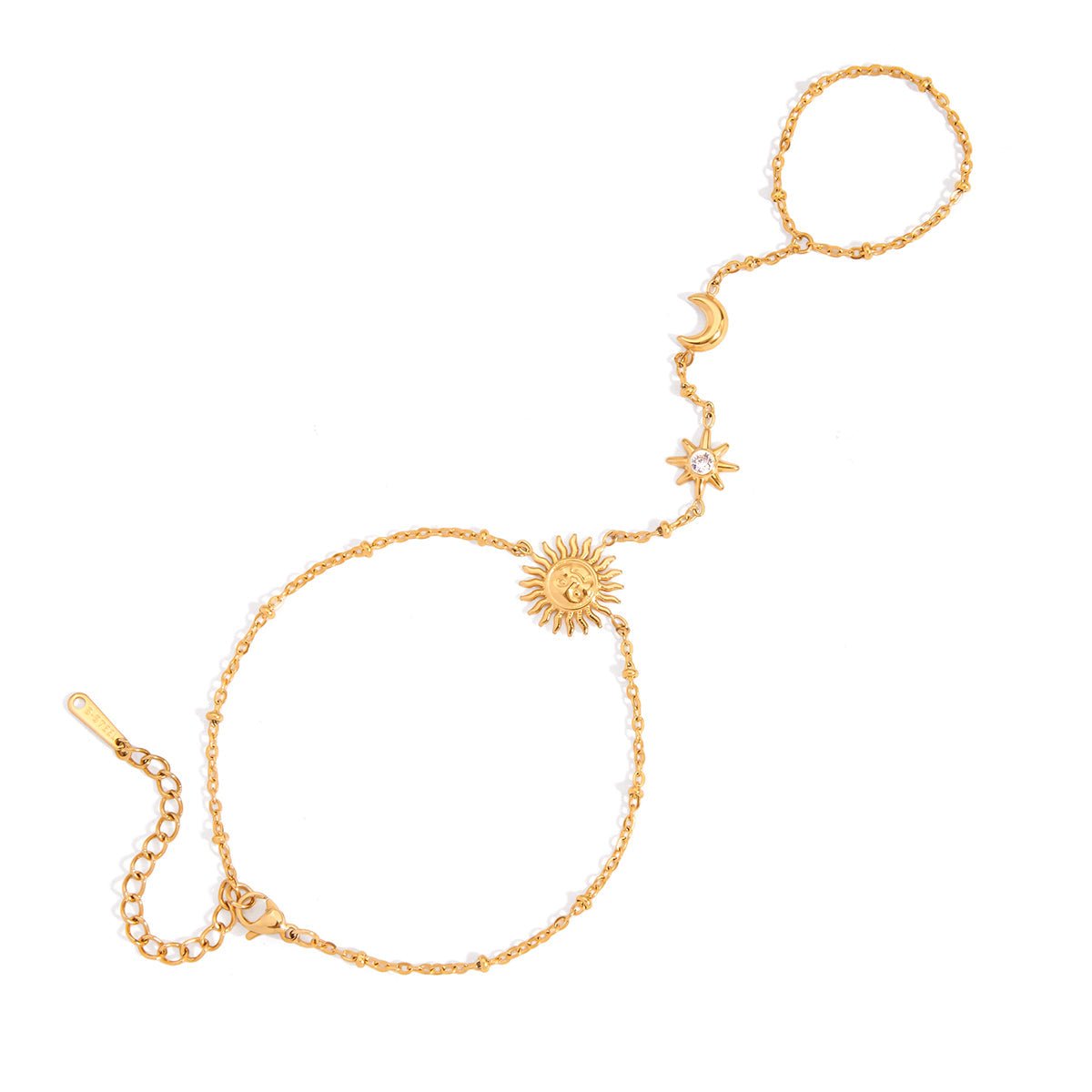 Solara Luna Ring Armband | 18K Gold-Maison Doré