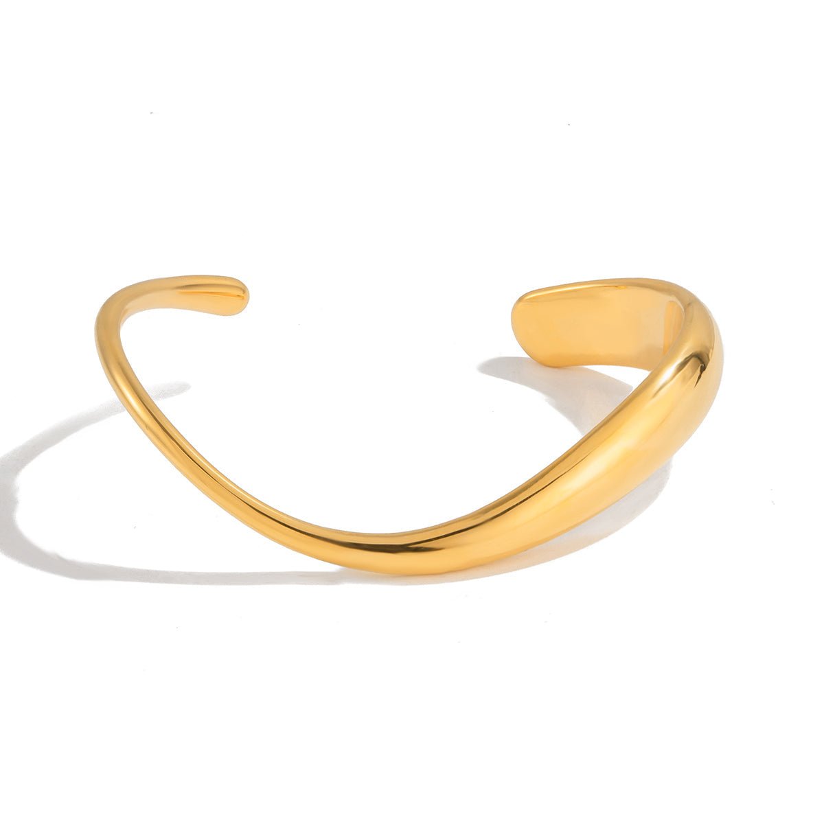 Elara Curve Armreif 18K Gold-Maison Doré