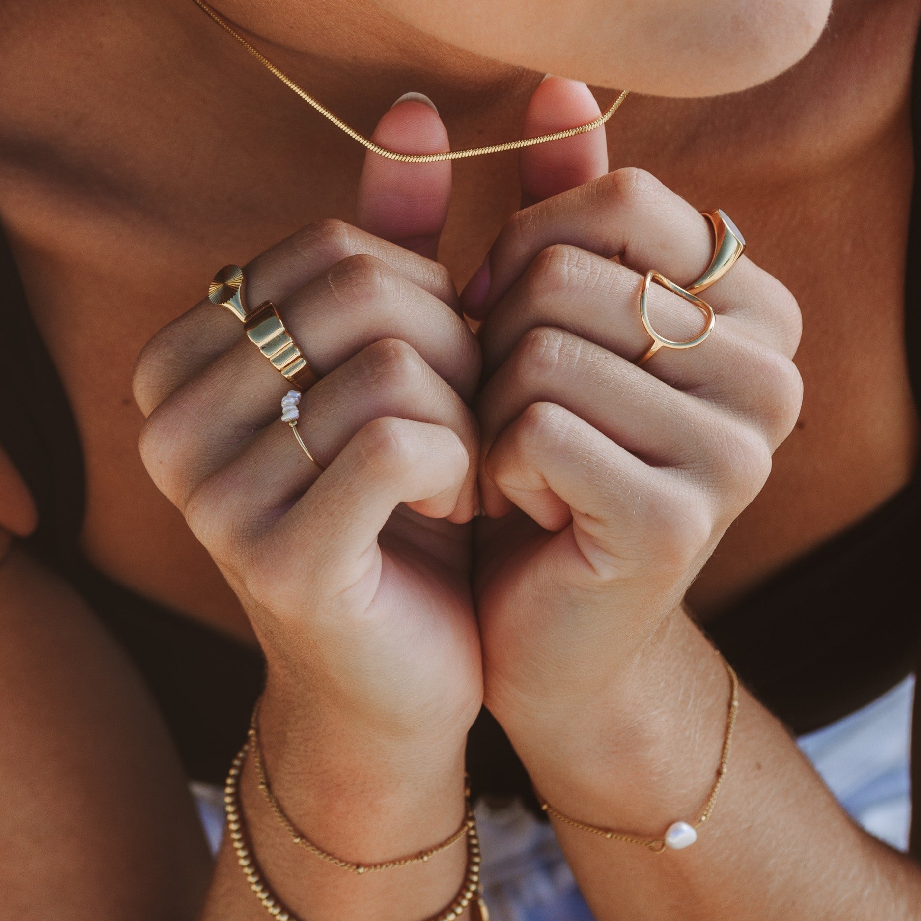 "Bahïa" Ovaler Ring-Maison Doré