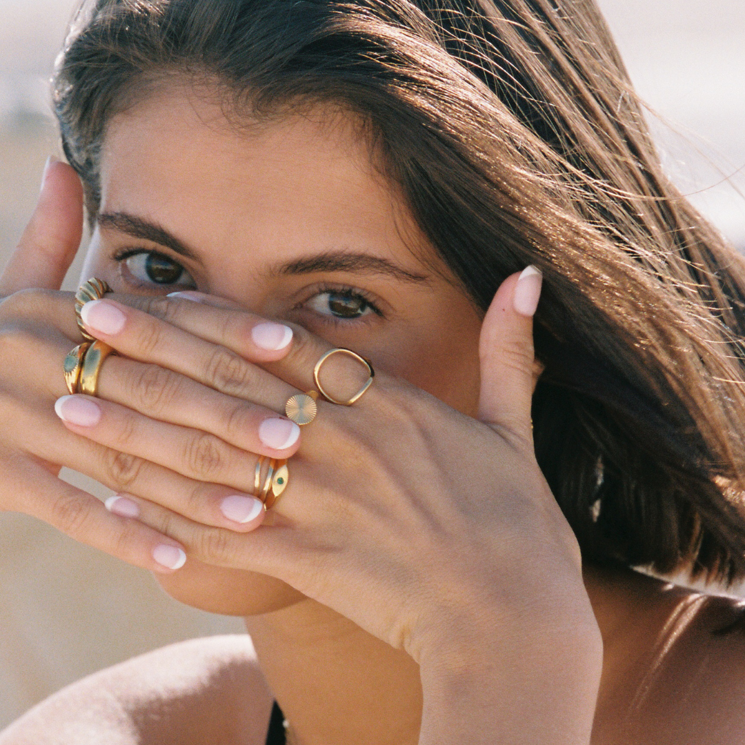 "Bahïa" Ovaler Ring-Maison Doré