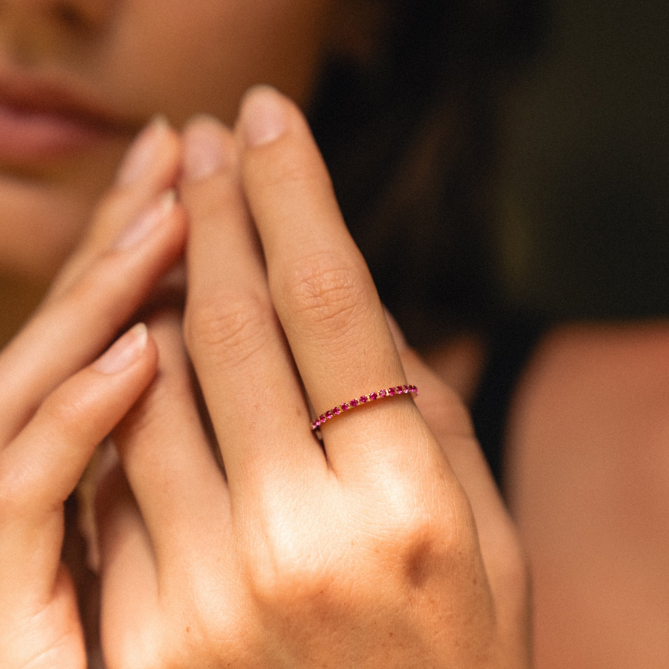 “Bordeaux” Dünner Ring-Maison Doré