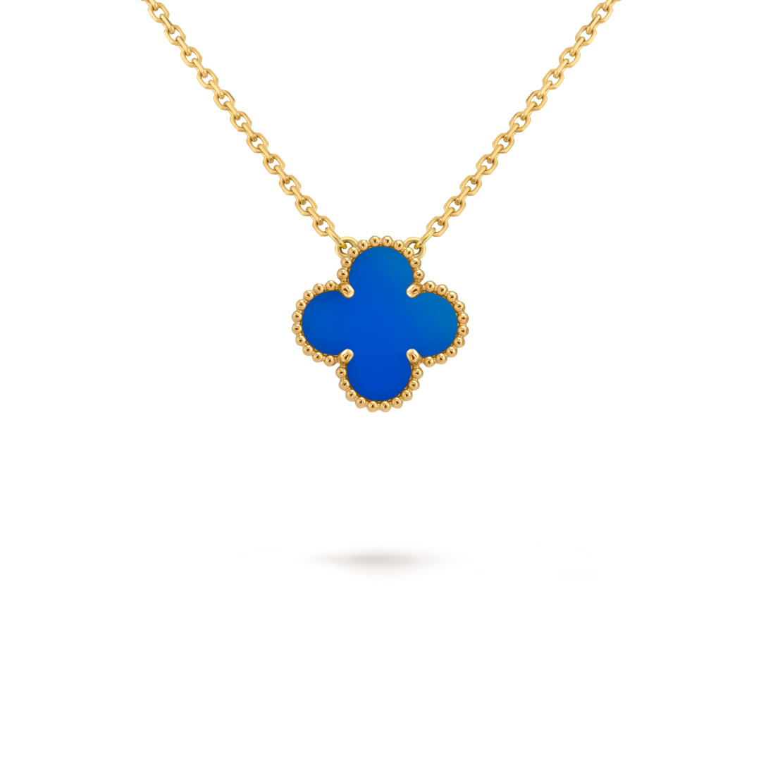 CLOVER | Blauer Halskette-Maison Doré
