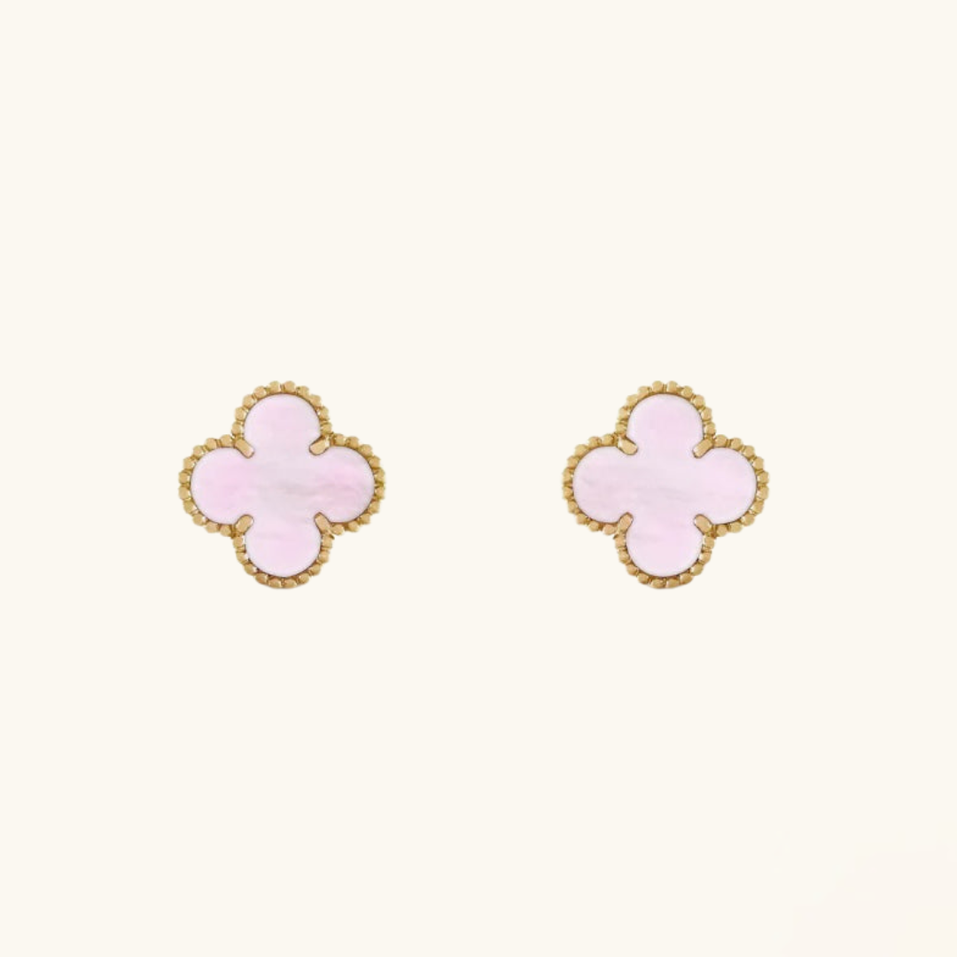 CLOVER | Rosa Ohrringe-Maison Doré