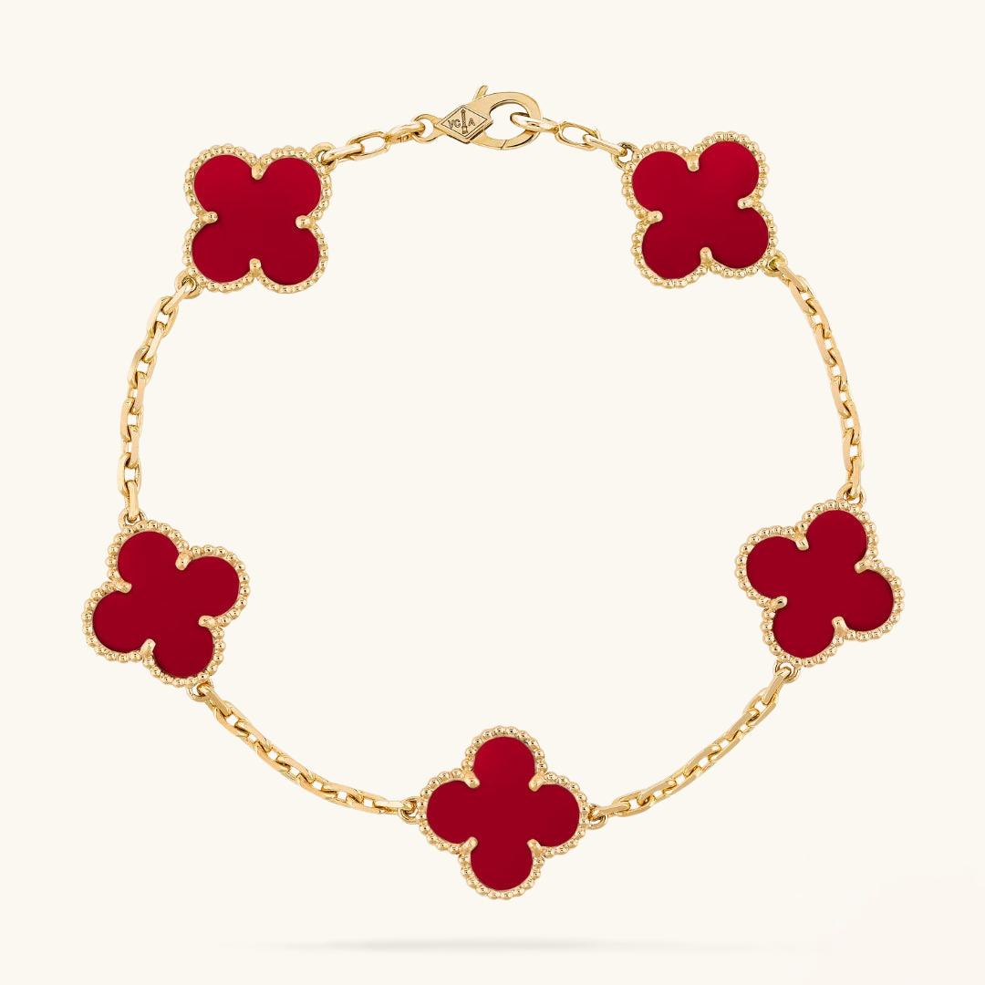 CLOVER | Rote Armbanduhr-Maison Doré
