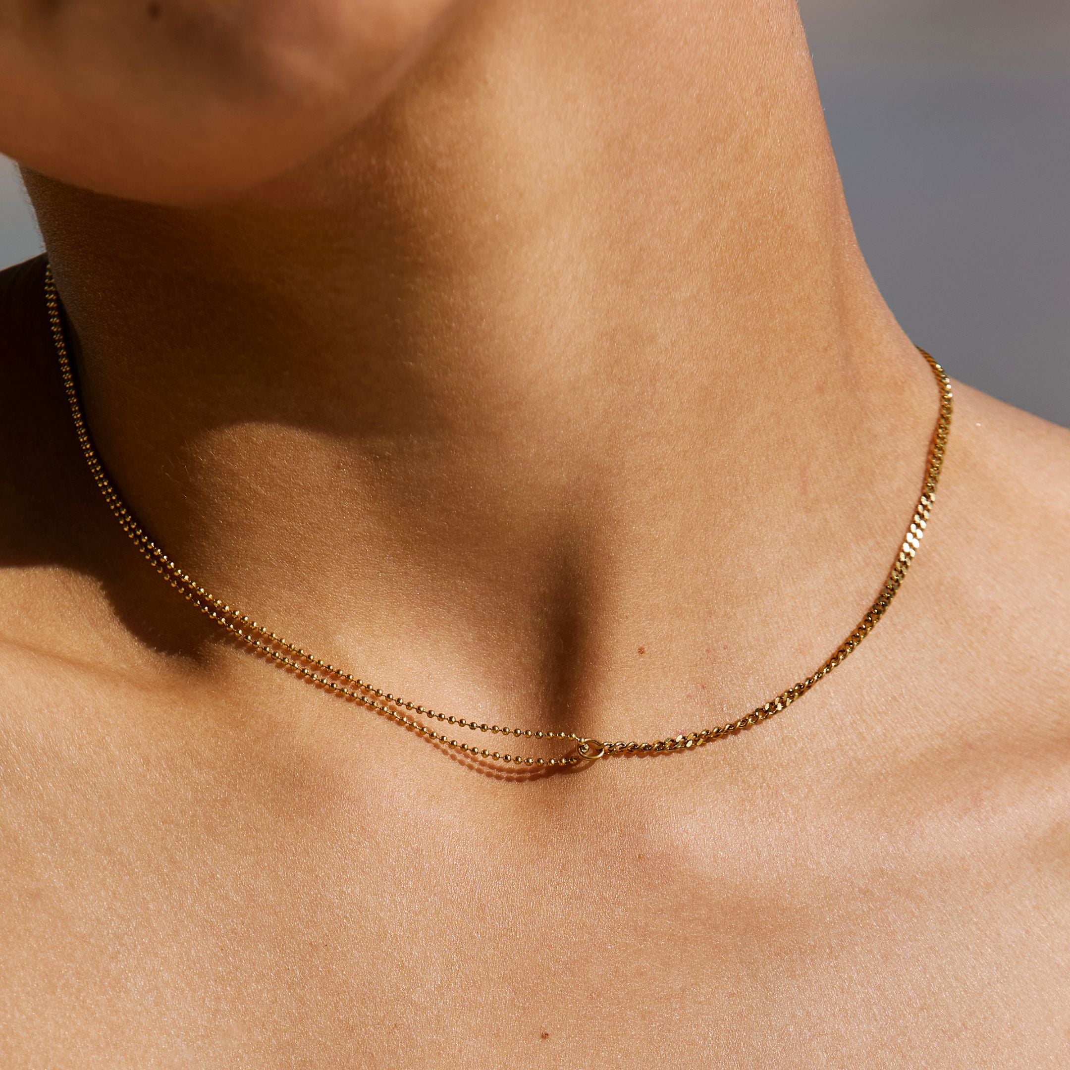 Doppeltes Trouble Choker-Maison Doré