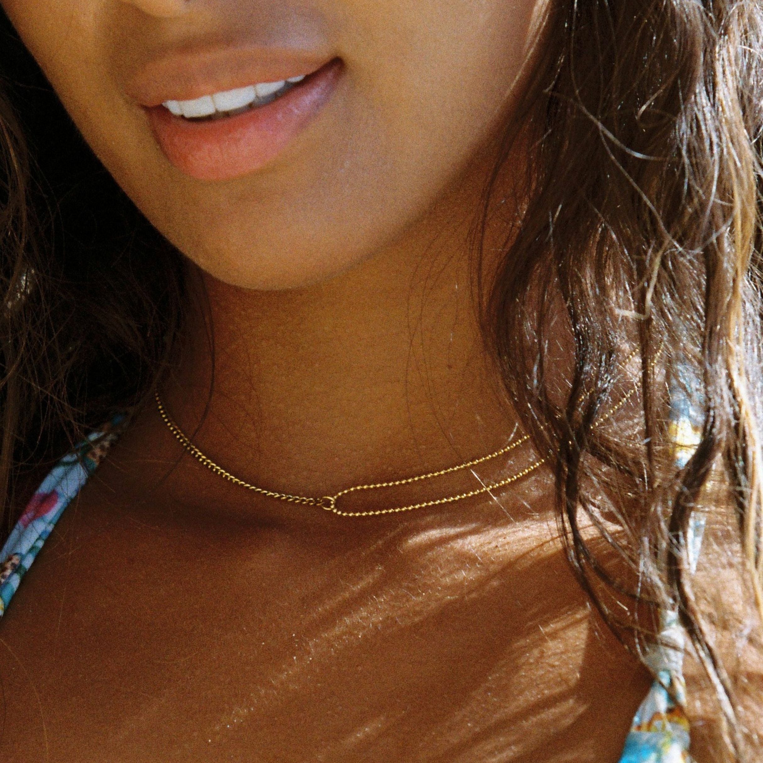 Doppeltes Trouble Choker-Maison Doré