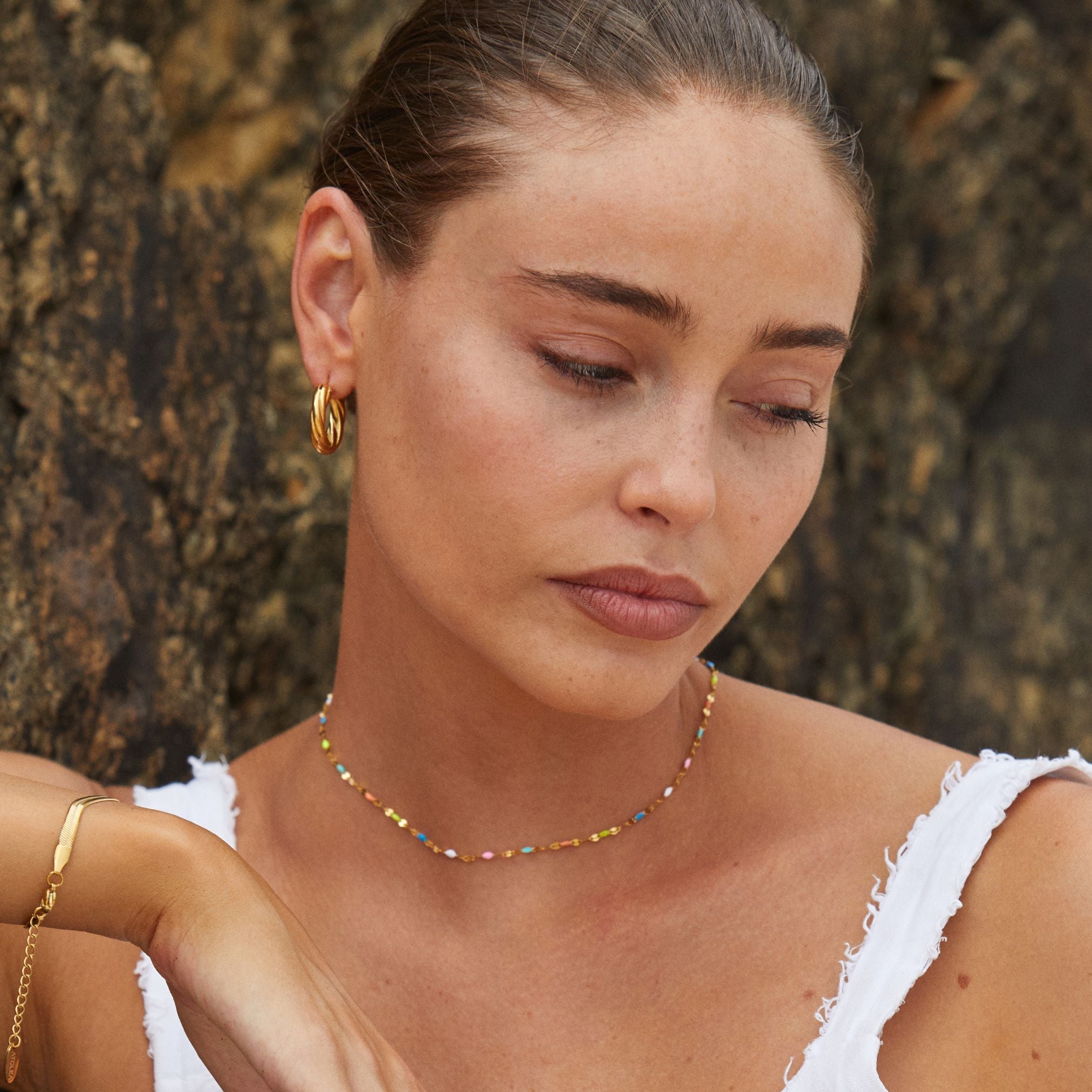 Regenbogen Dainty Choker-Maison Doré
