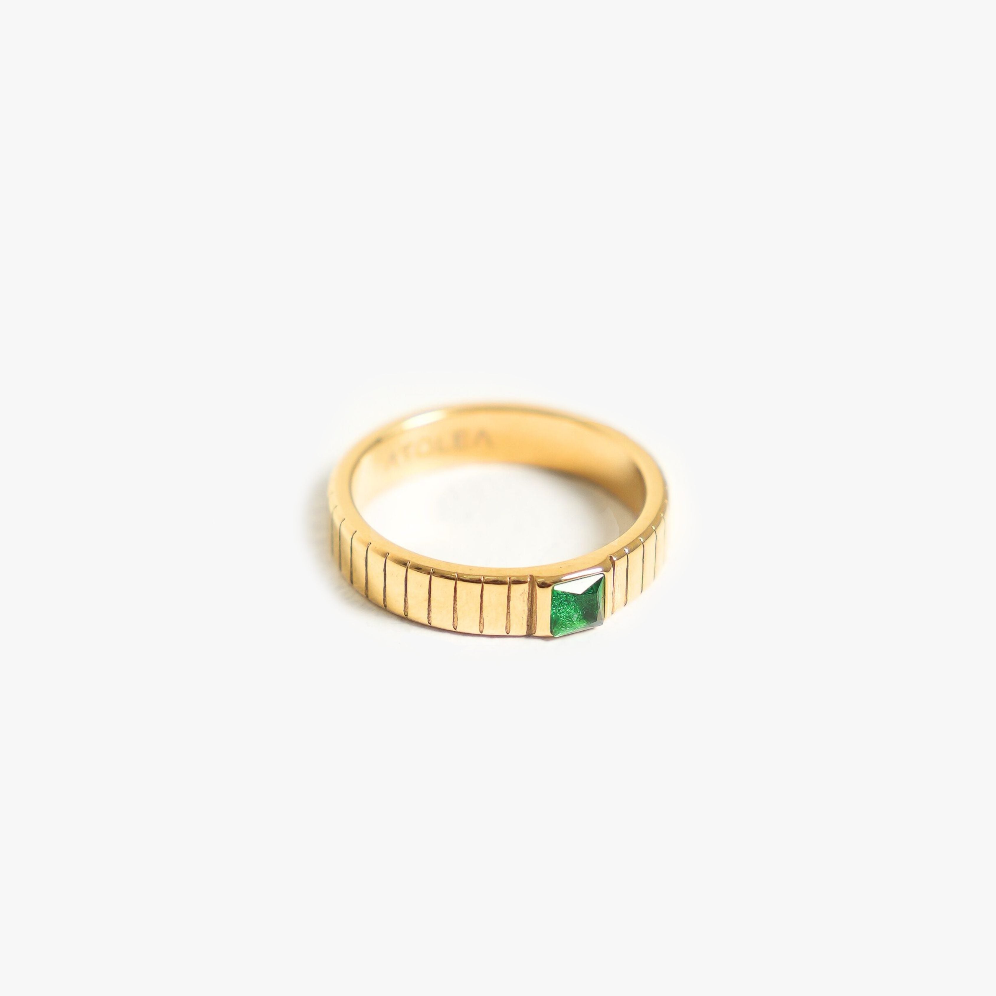 Chunky Smaragd Ring-Maison Doré