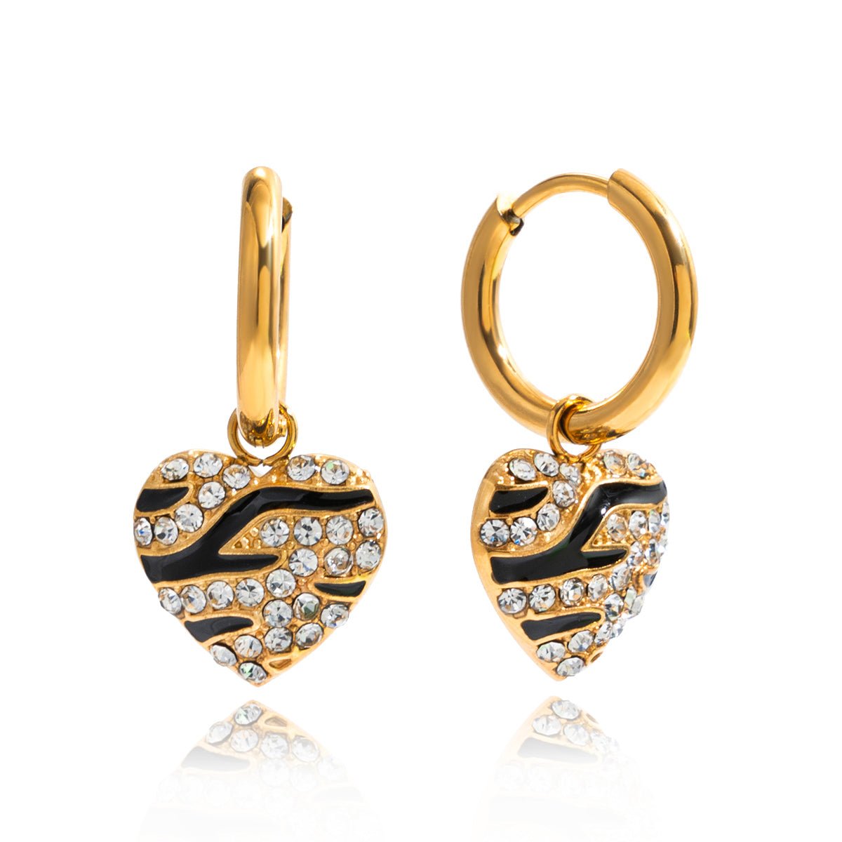 Clementine Hart Ohrringe | 18K Gold PVD-Maison Doré