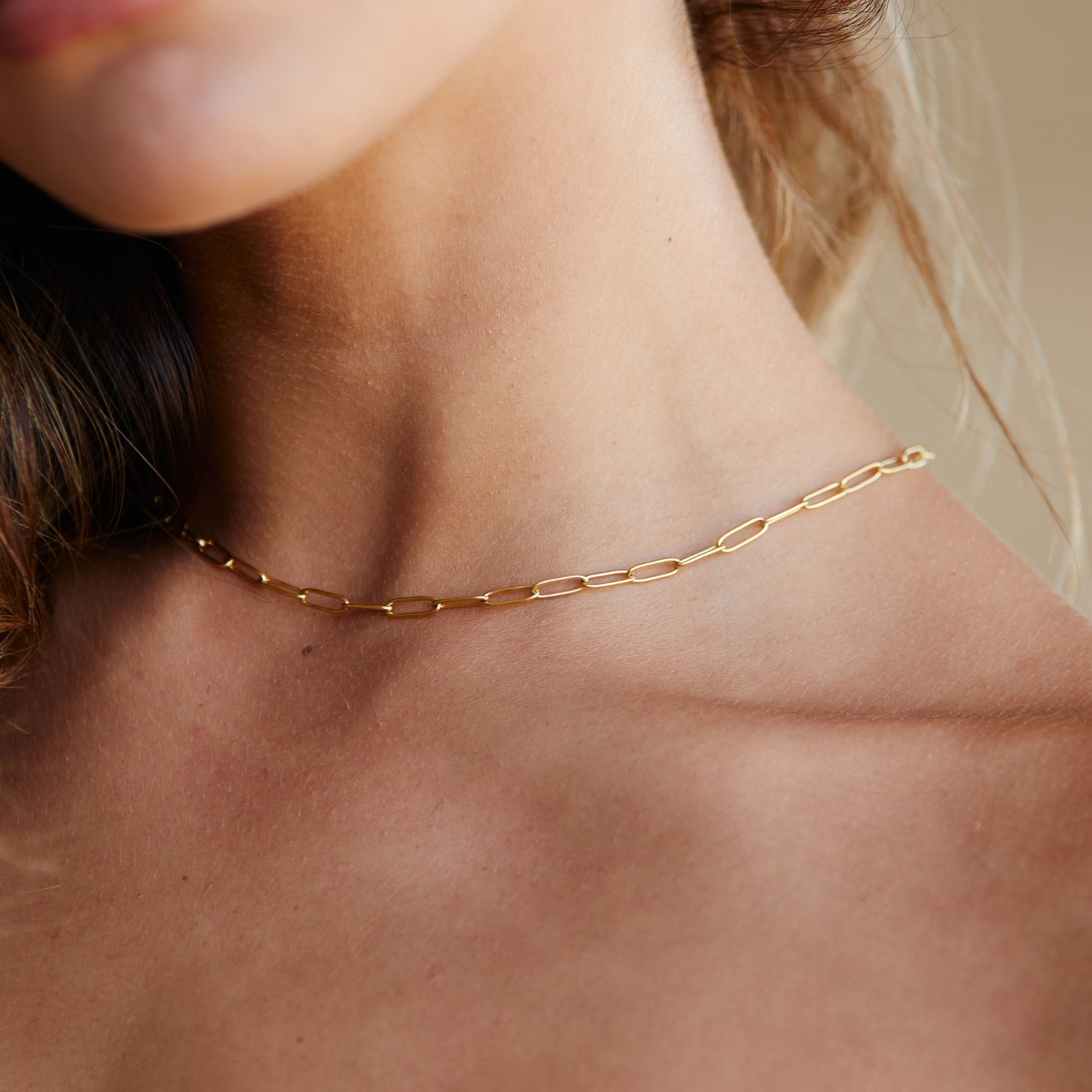 "Cozumel" Paperclip-Choker-Maison Doré