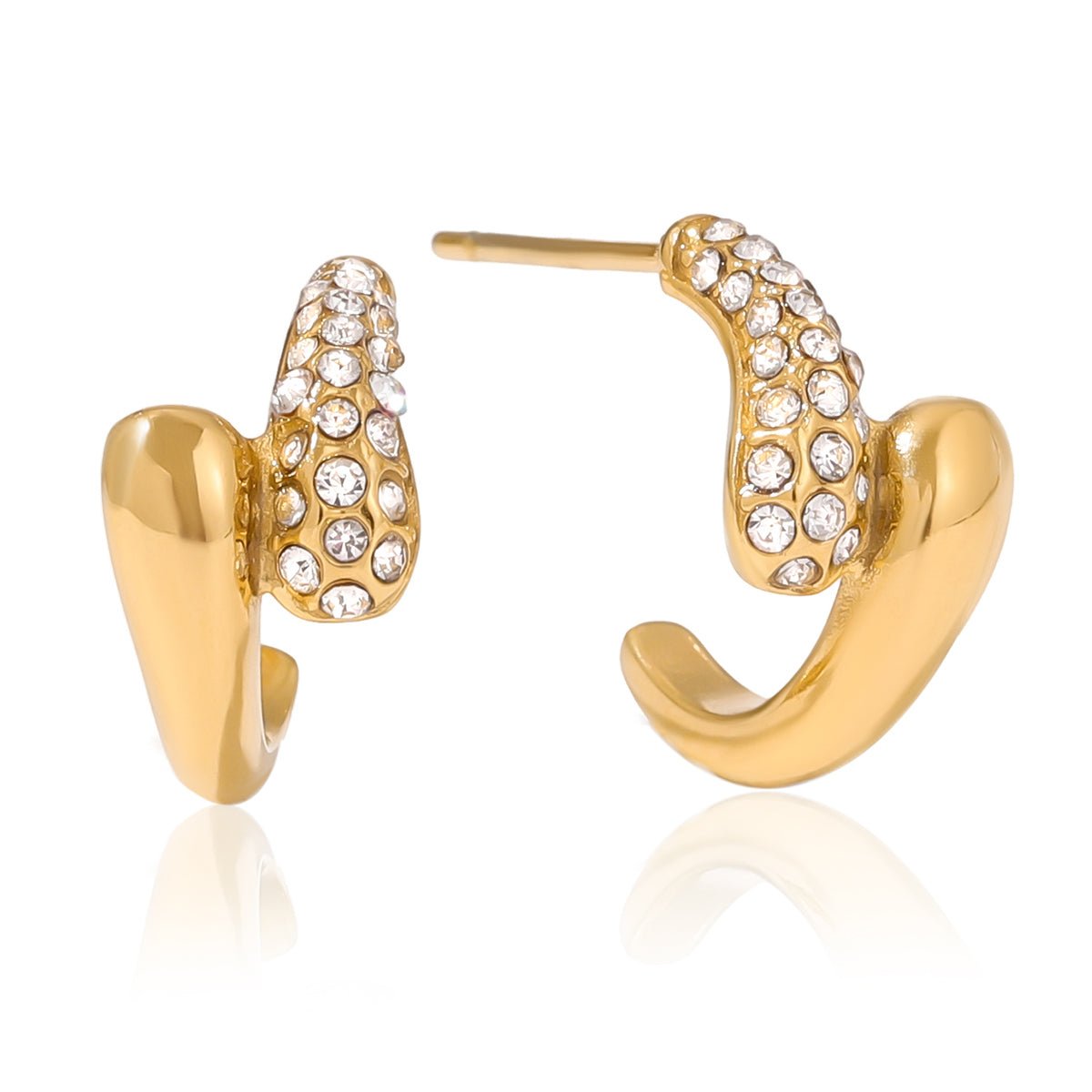 Kaila Hoop Ohrringe | 18K Gold-Maison Doré