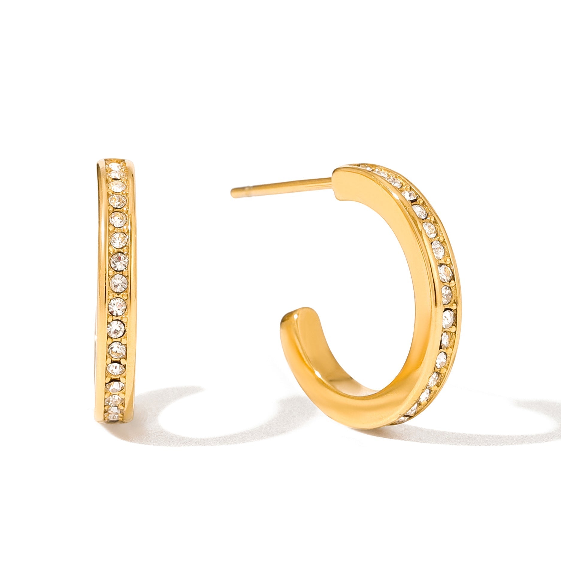 Loisa Creolen Ohrringe | 18K Gold-Maison Doré