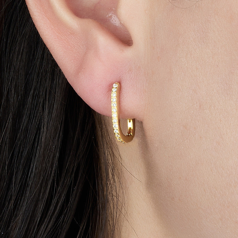 Melissa Oval Hoop Ohrringe-Maison Doré