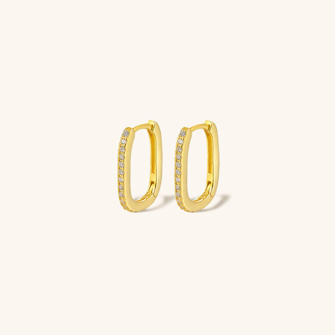 Melissa Oval Hoop Ohrringe-Maison Doré