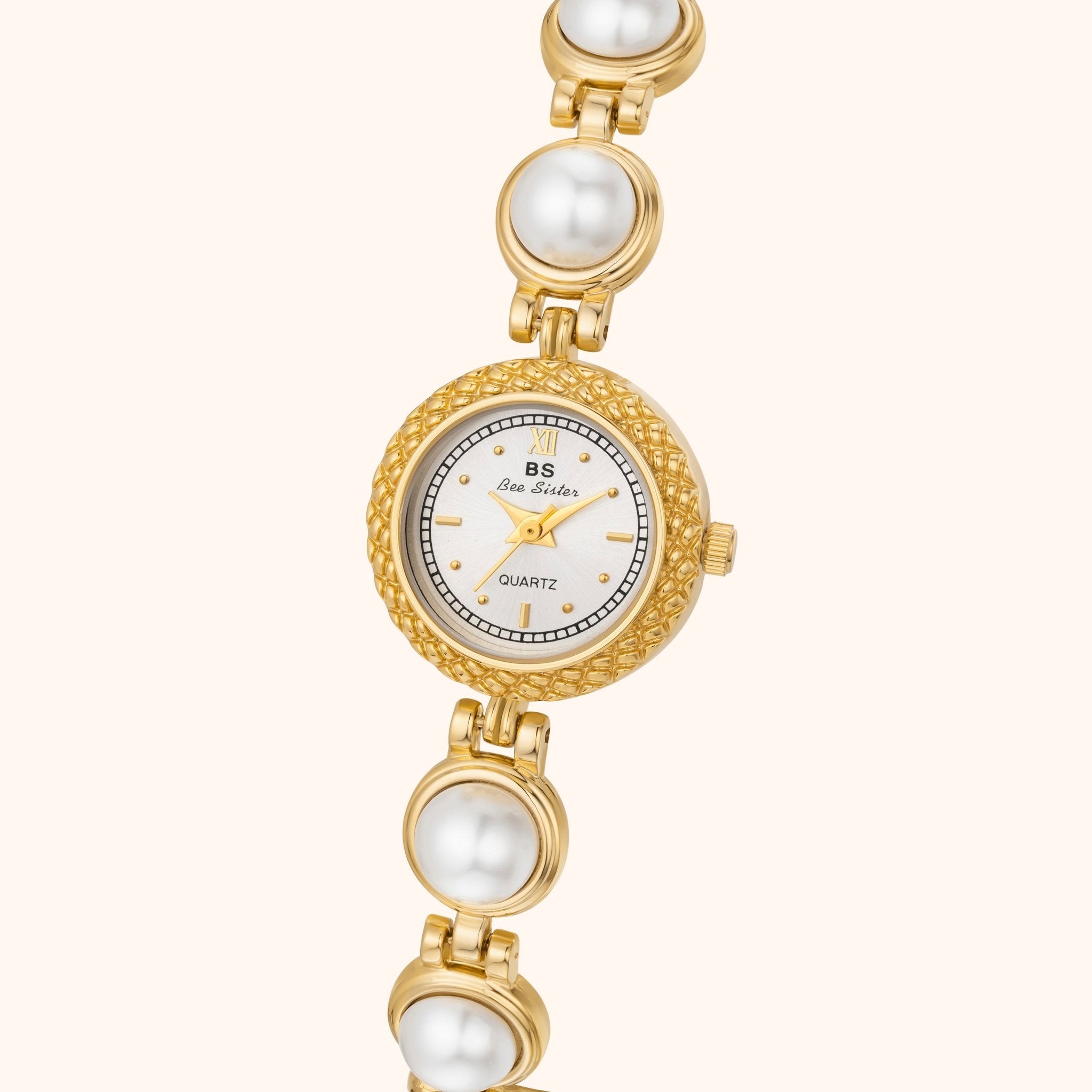 Dahlie | Weiß Gold