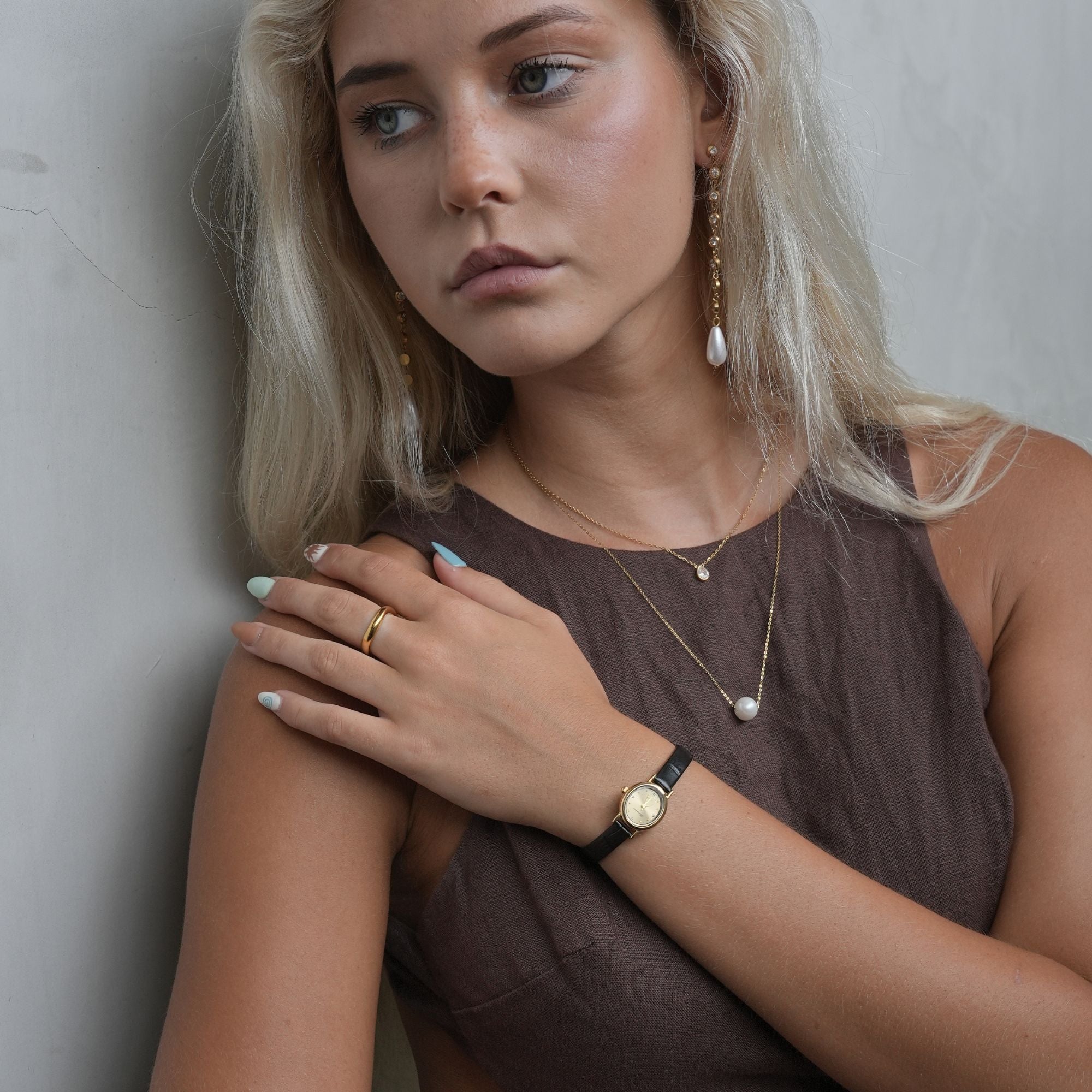 Isabella | Leder Gold-Maison Doré