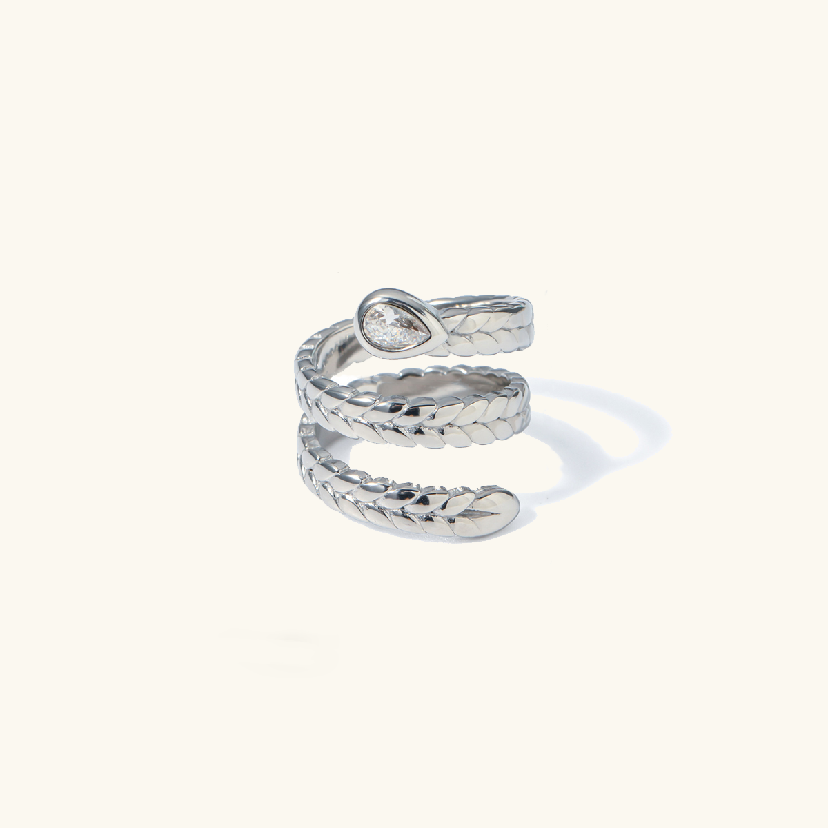 Davina Gold Serpent Ring-Maison Doré