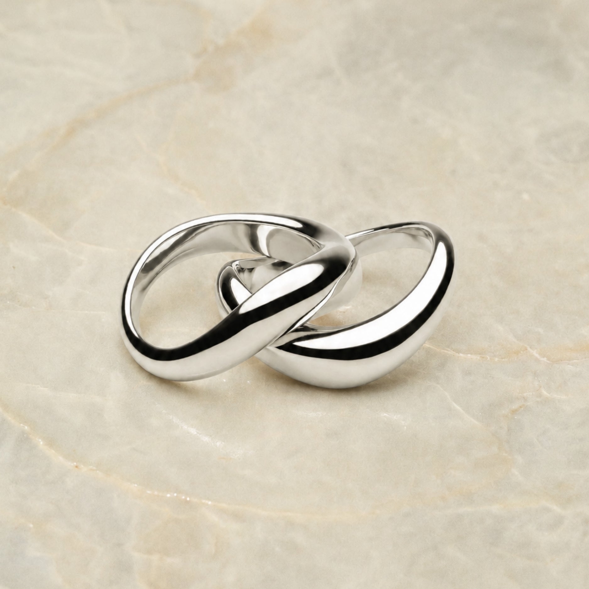 "Double Trouble" Ring Set-Maison Doré