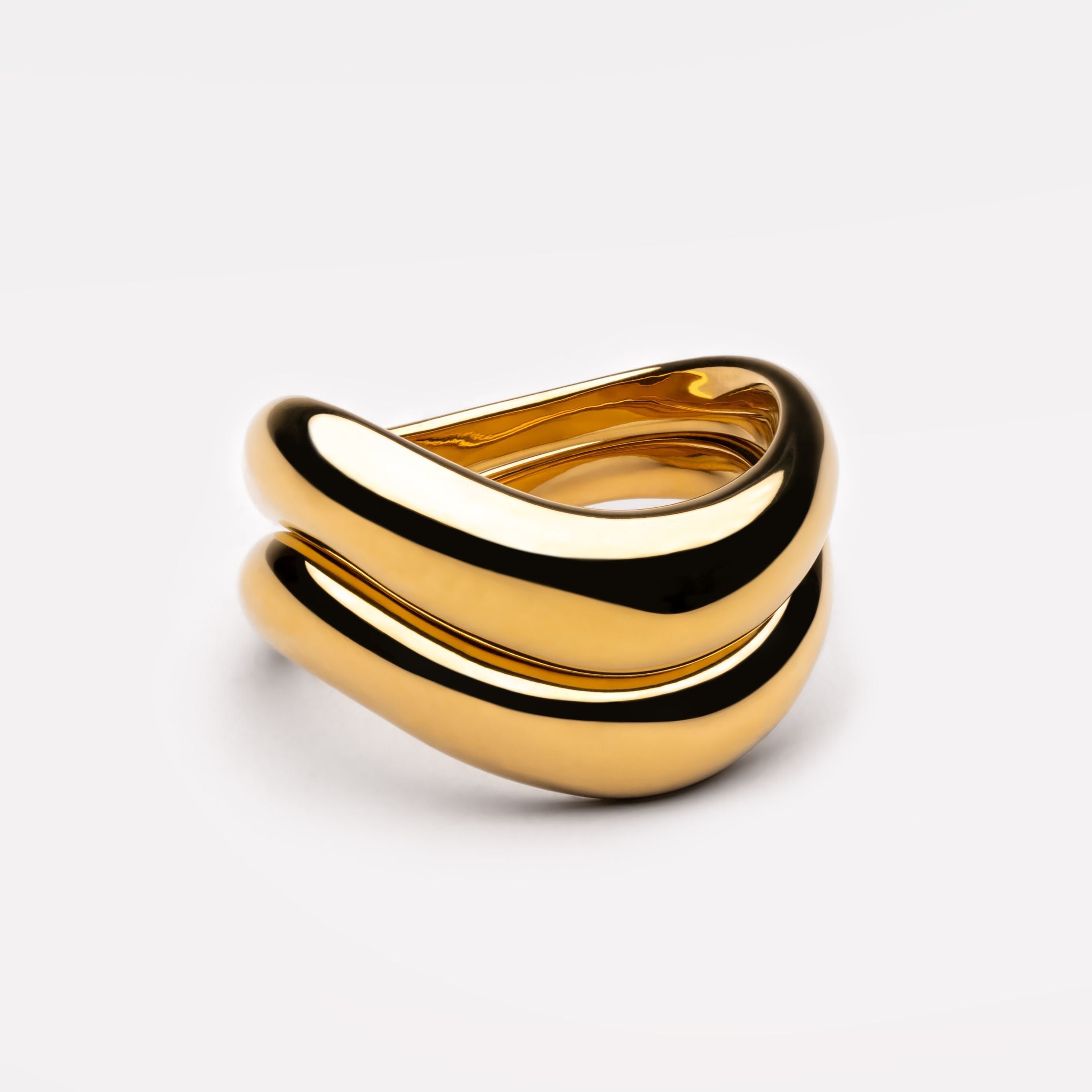 "Double Trouble" Ring Set-Maison Doré
