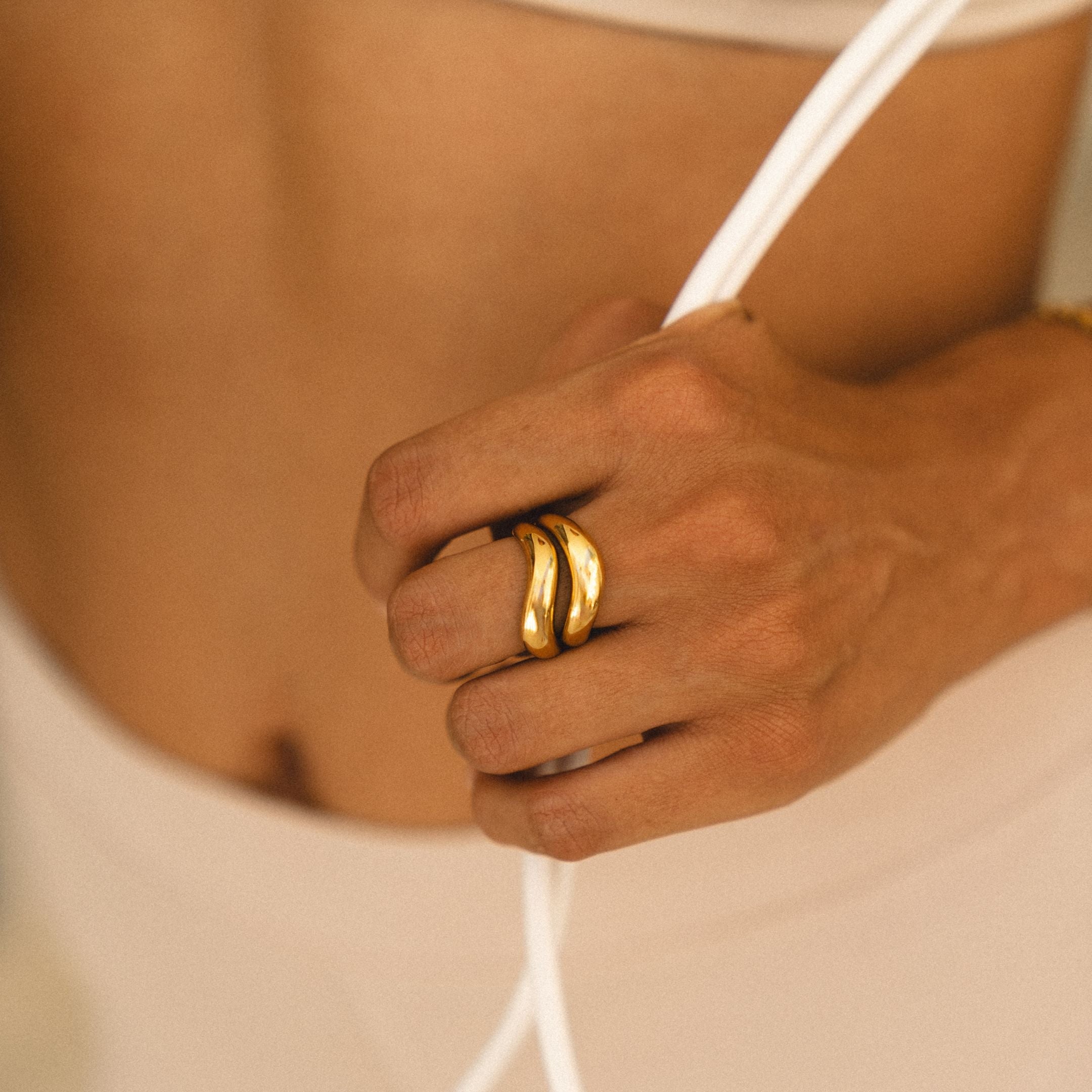 "Double Trouble" Ring Set-Maison Doré