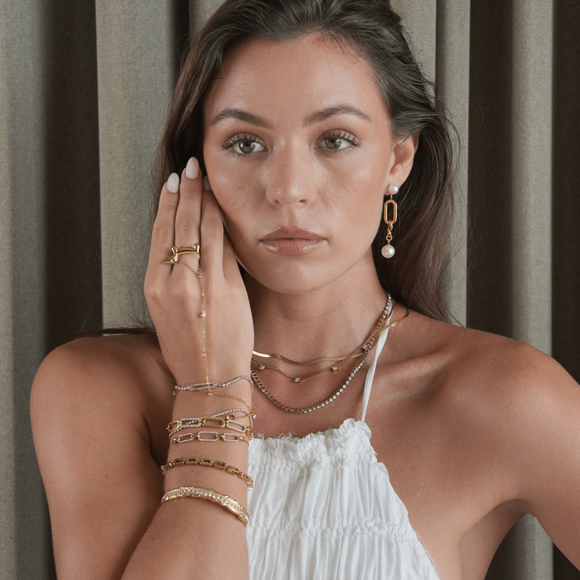 Olivia Schakel Ohrringe | 18K Gold