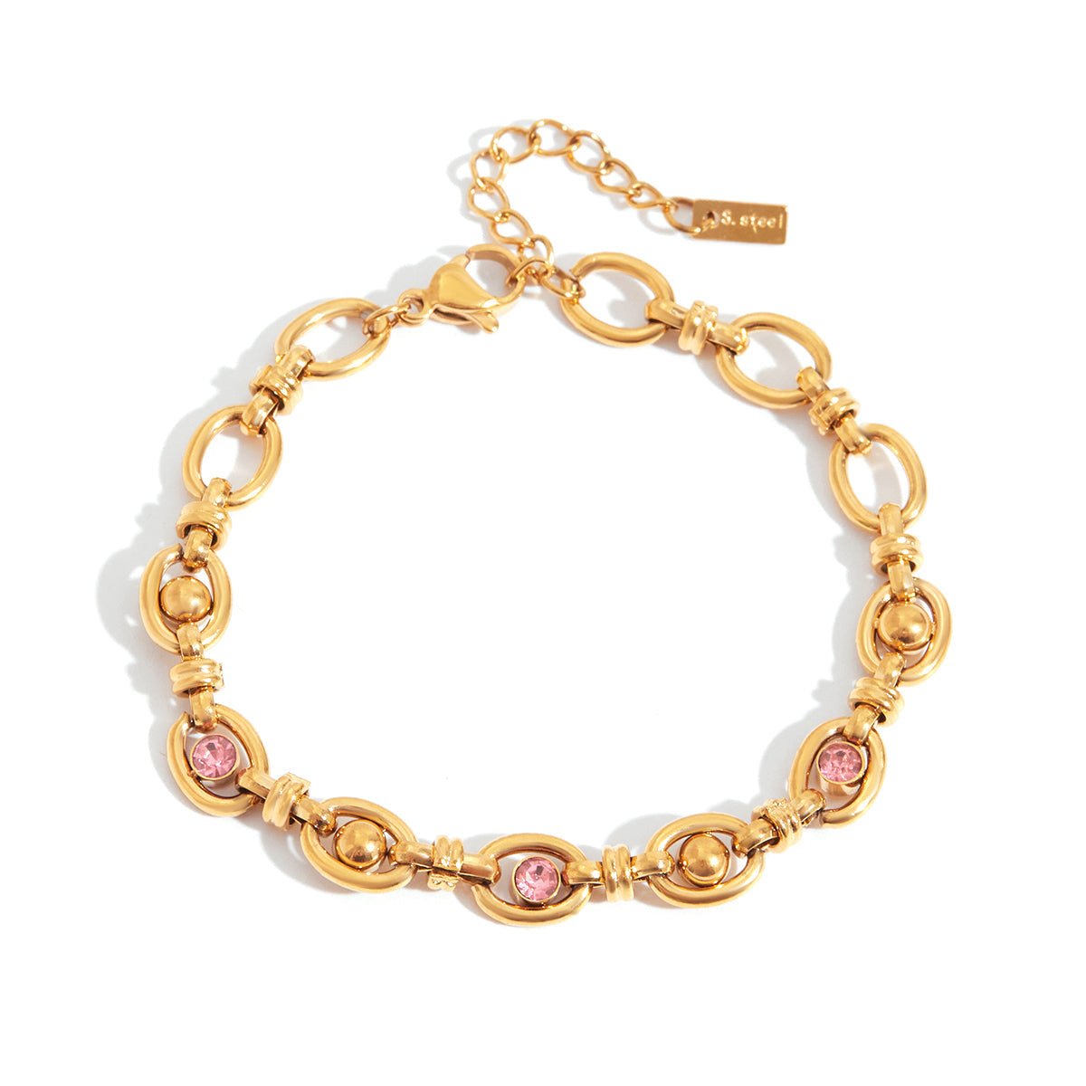 Elysse Schakel Armband | 18K Gold-Maison Doré