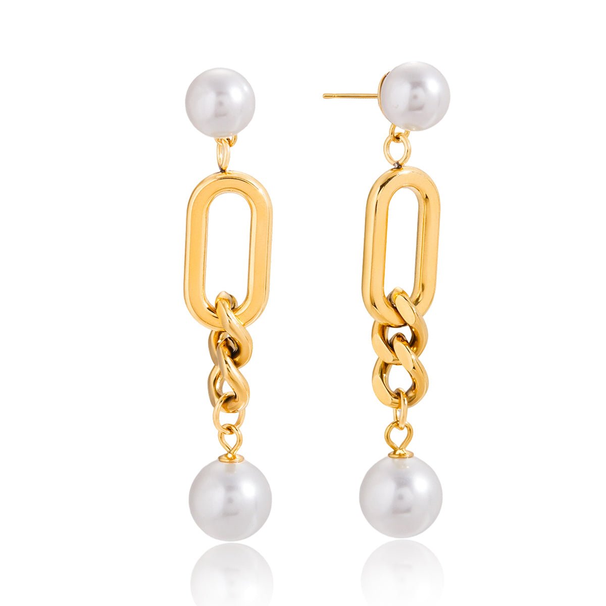 Olivia Schakel Ohrringe | 18K Gold-Maison Doré