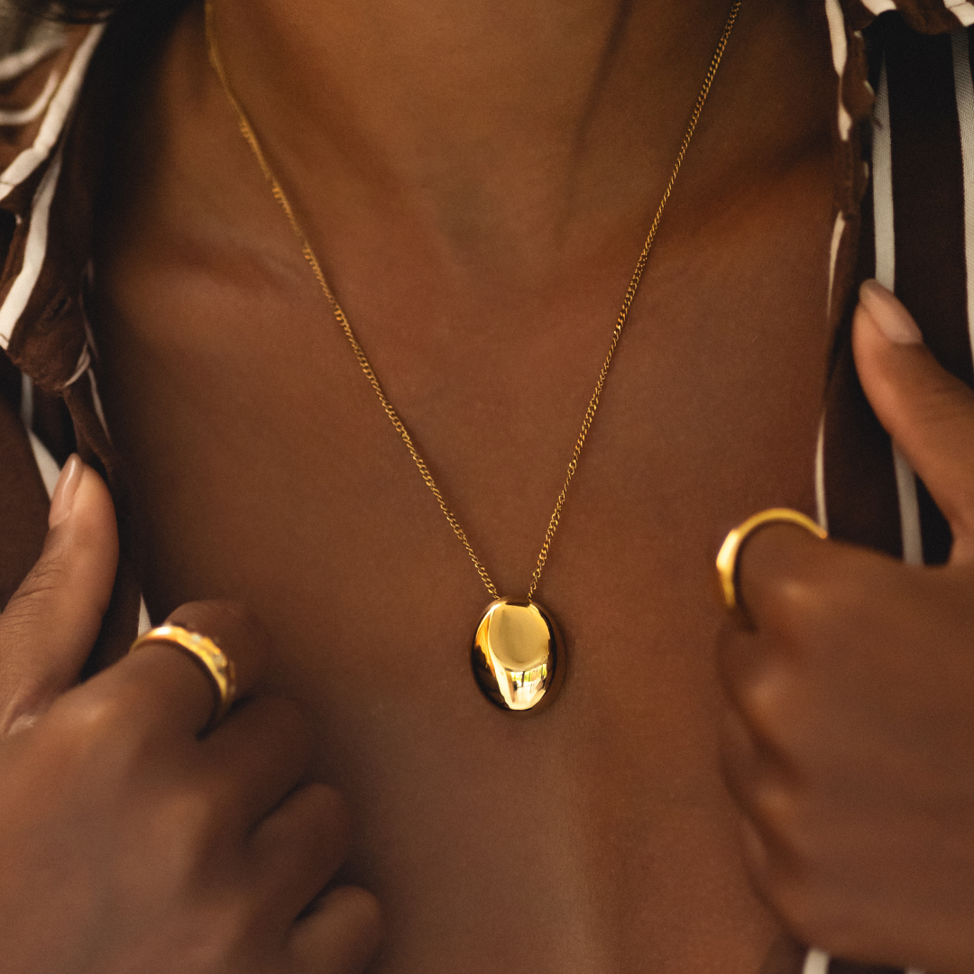 Pebble Necklace-Maison Doré