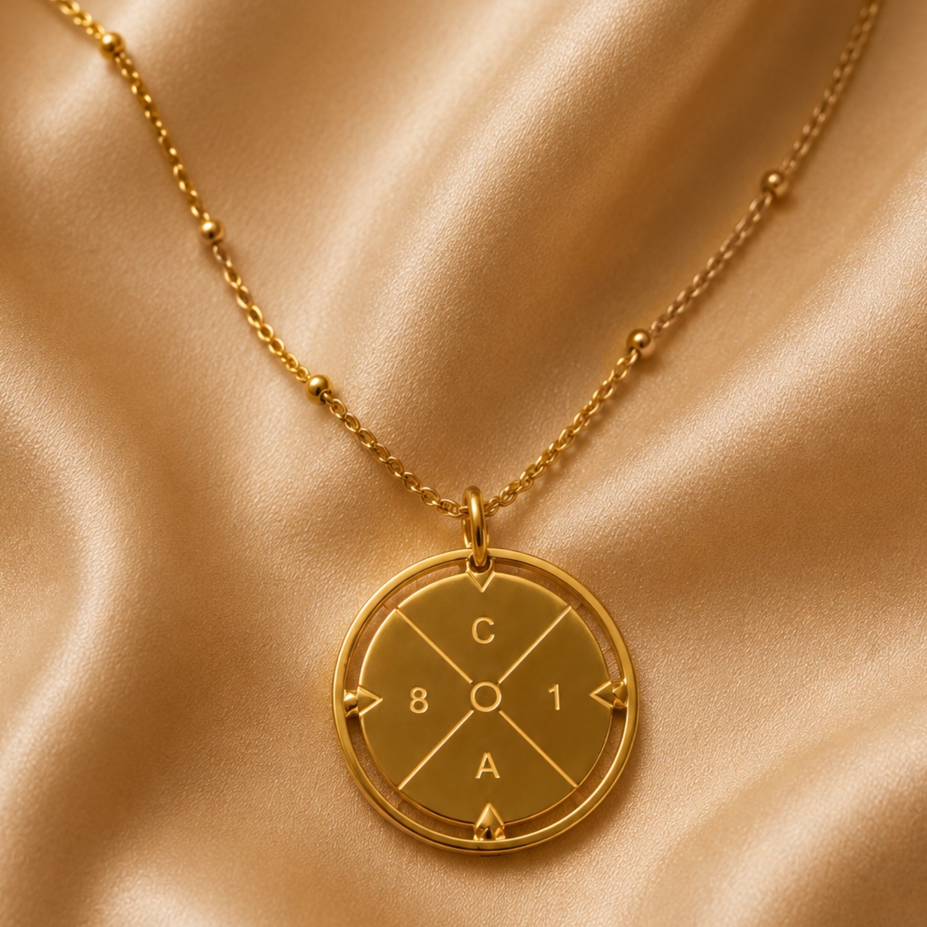 Kompass Halskette-Maison Doré
