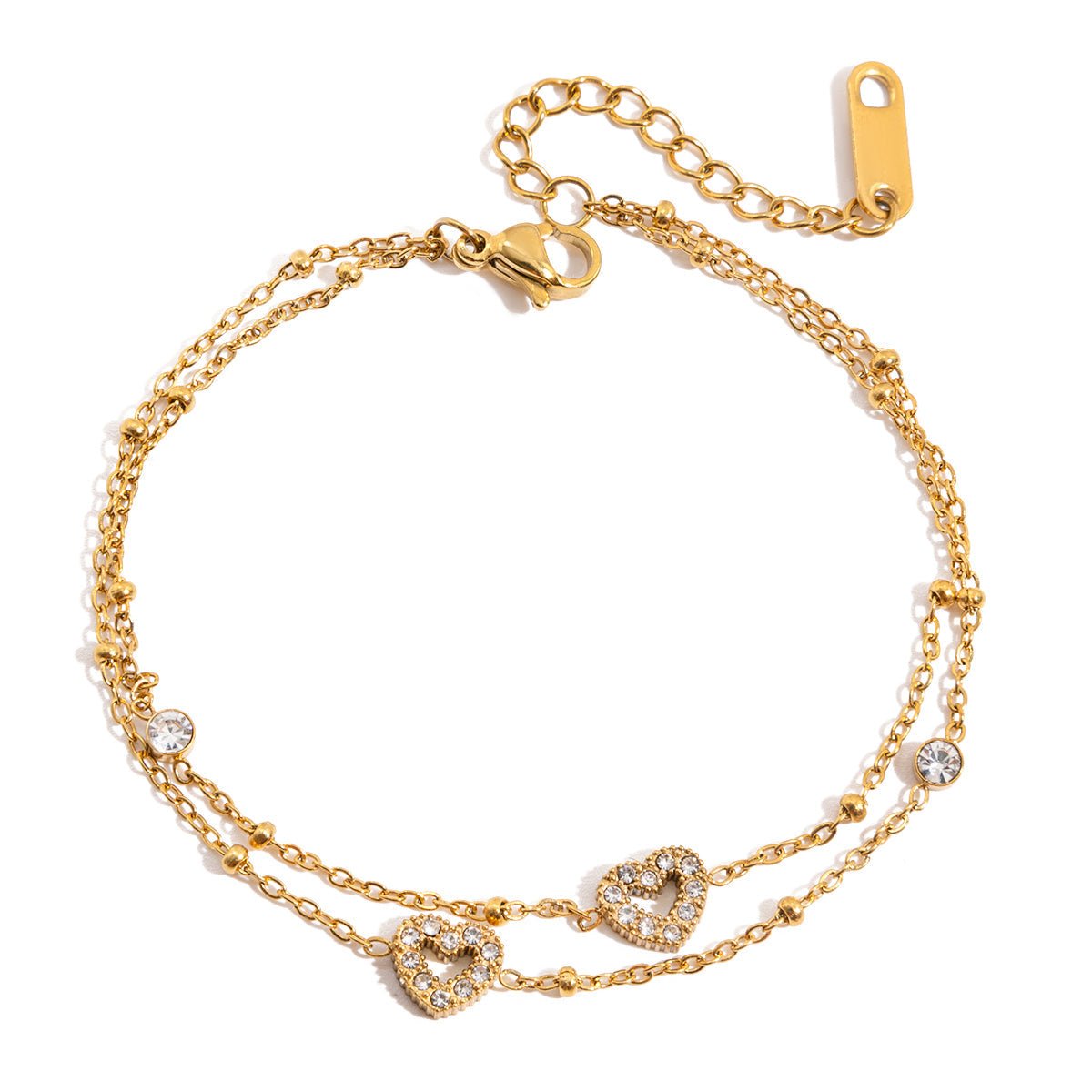 Elysia Herz Armband | 18K Gold-Maison Doré