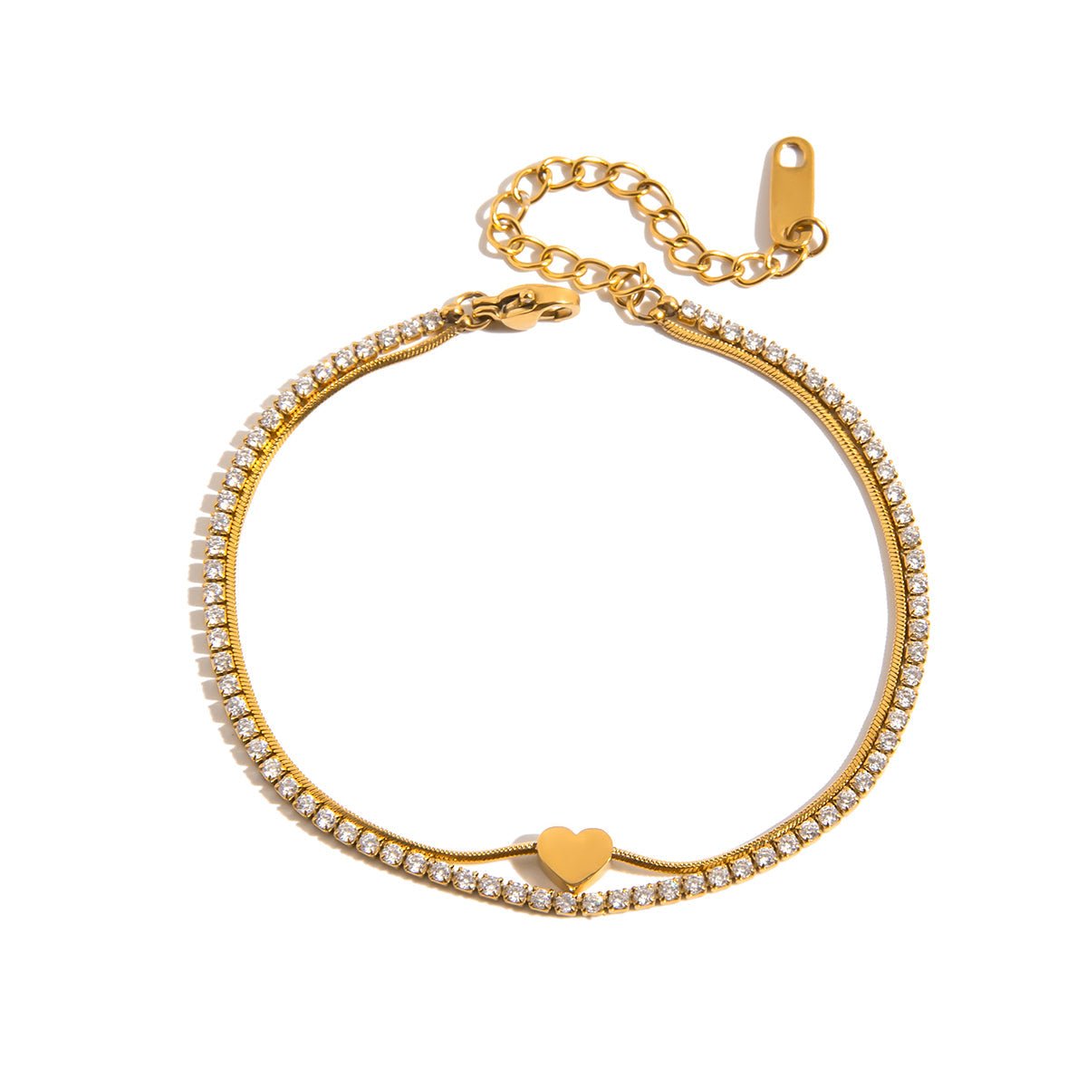 Lucine Hart Armband | 18K Gold-Maison Doré