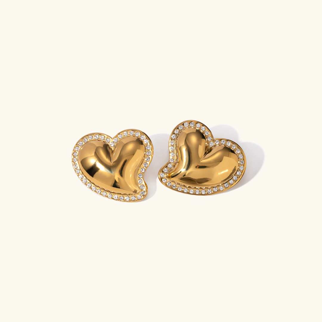 Holly Herz Gold Ohrringe-Maison Doré