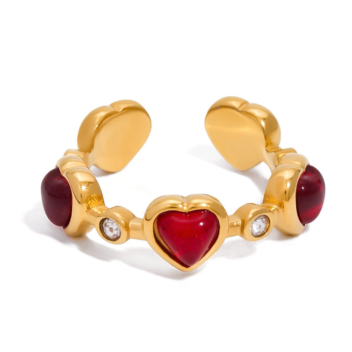 Esme Rubin Herzring 18K Gold-Maison Doré