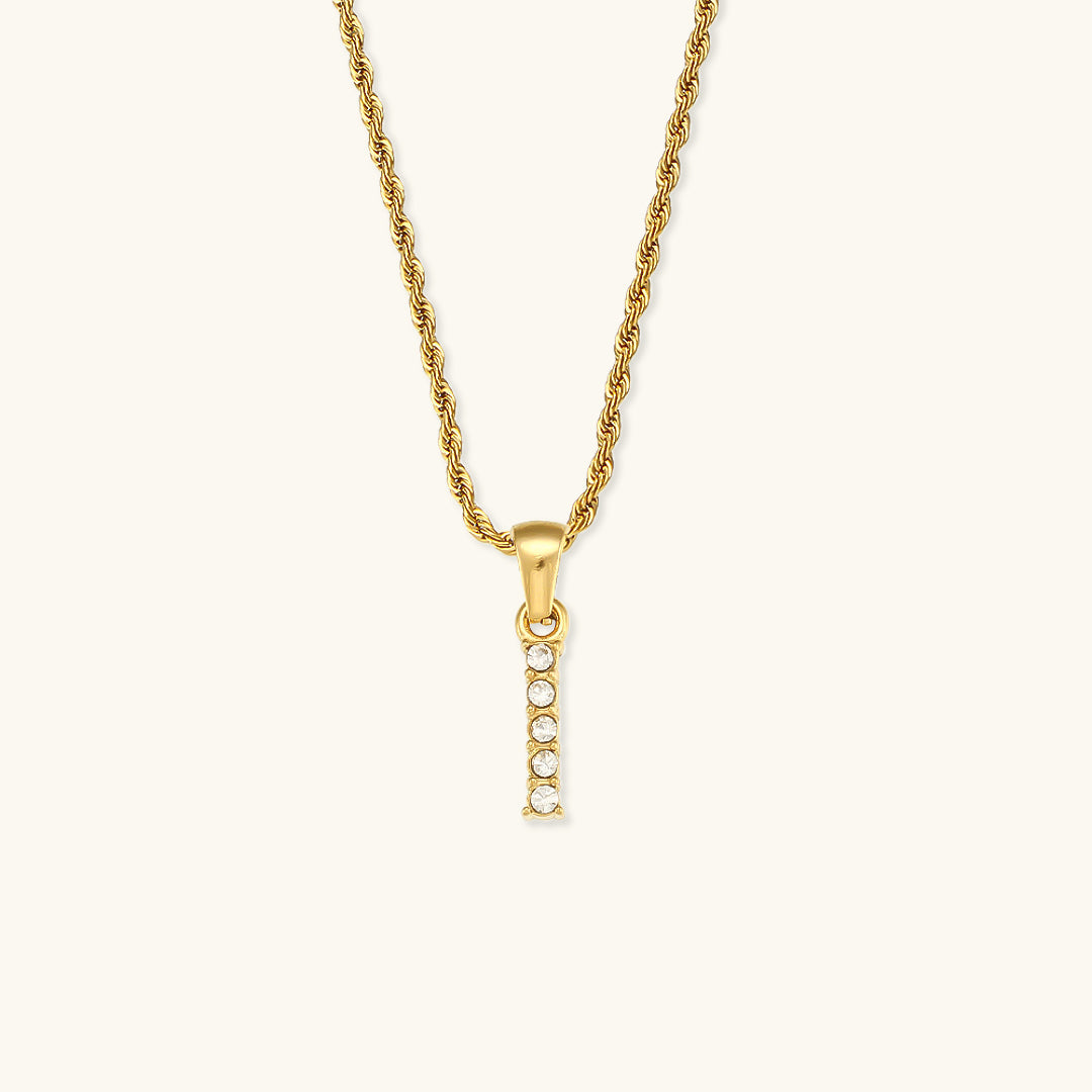 Maeve Buchstaben Initial Diamant Halskette