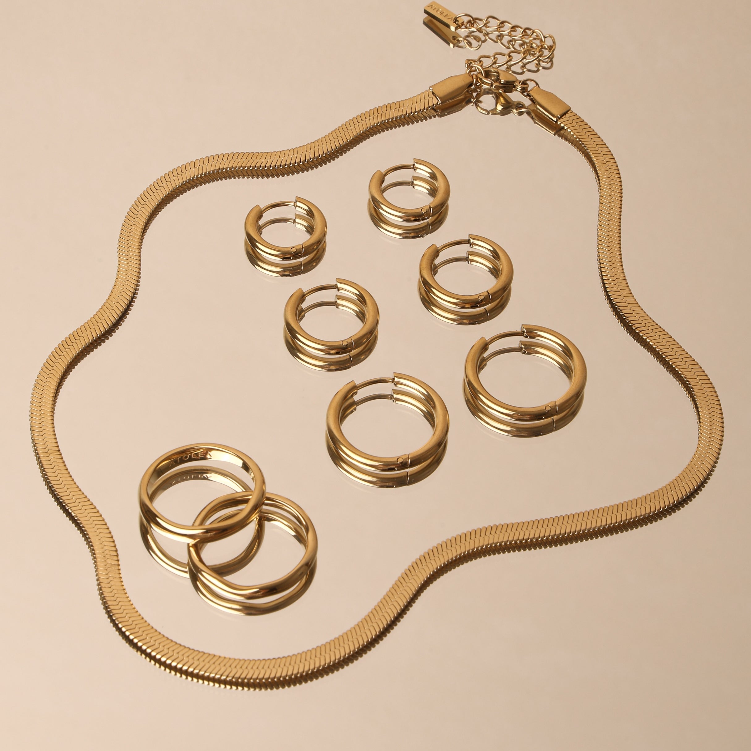 "Kauai" Fischgrät-Choker-Maison Doré