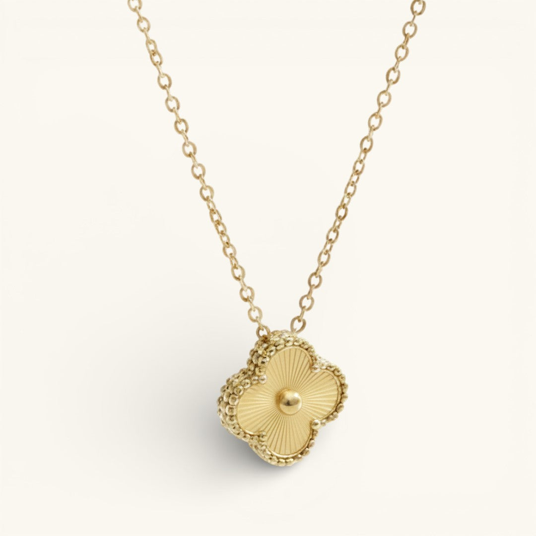 Kleeblatt Gold Halskette-Maison Doré