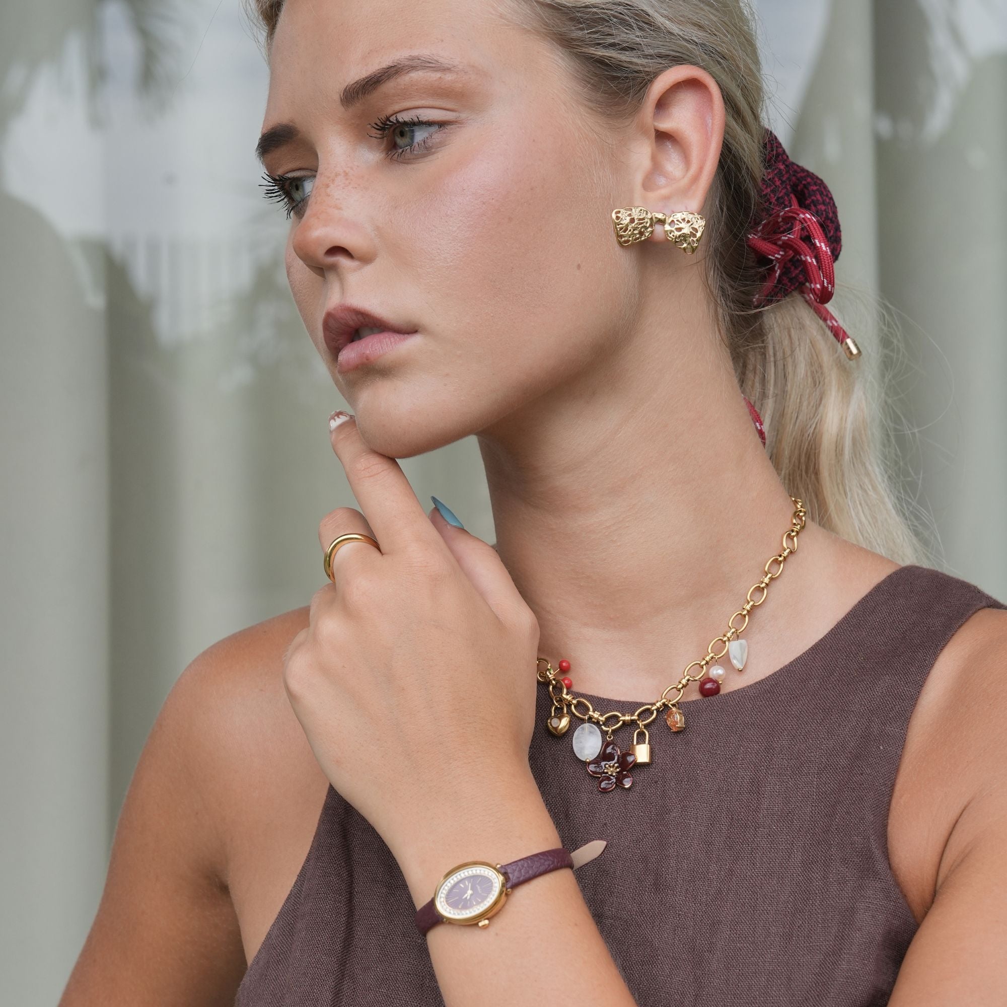 Livia | Leder Gold