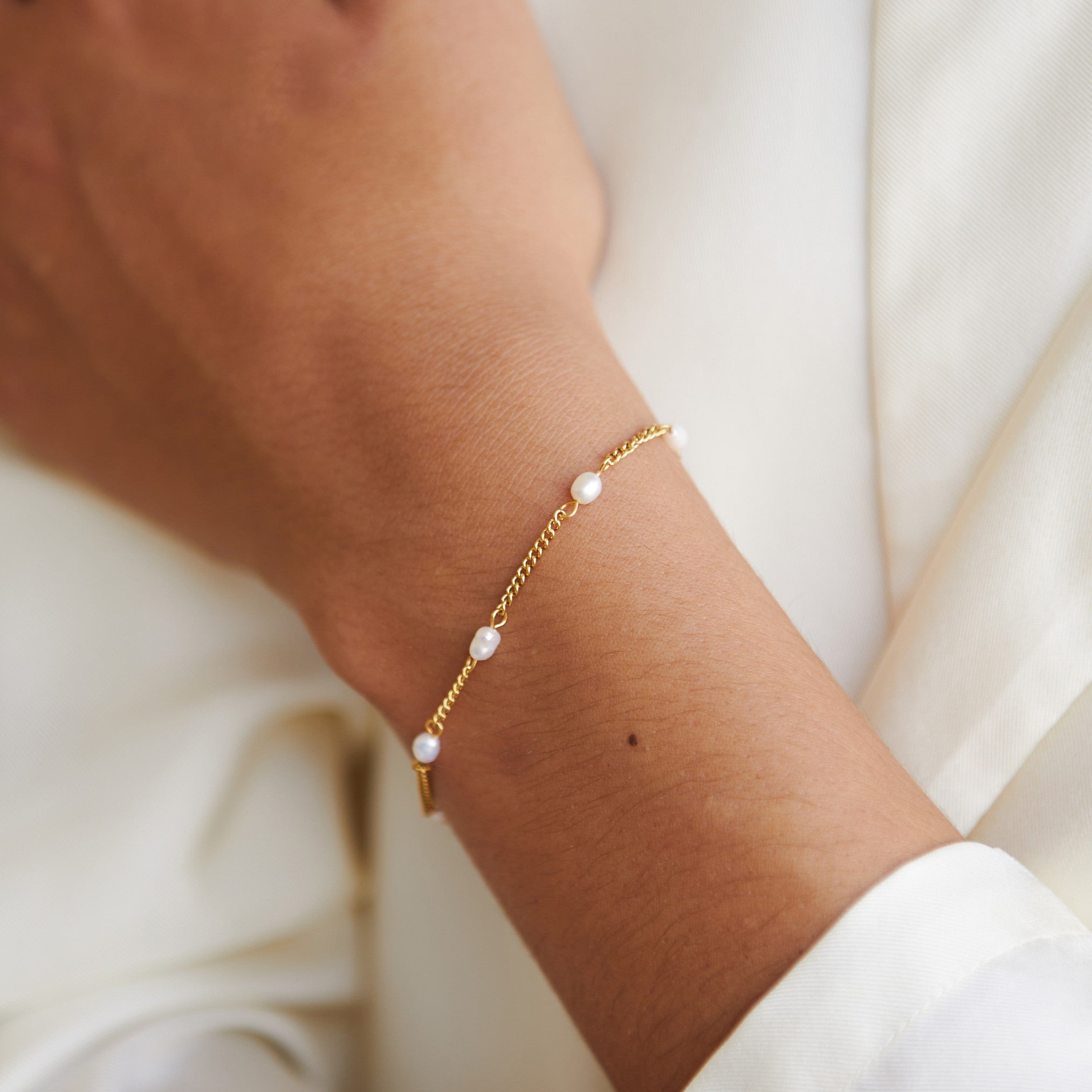 "Lovina" Süßwasserperlenarmband-Maison Doré