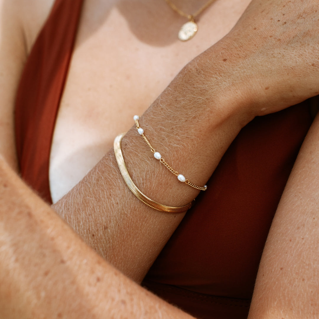 "Lovina" Süßwasserperlenarmband-Maison Doré