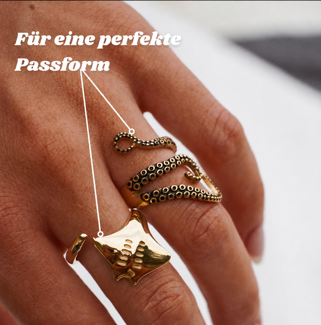 Oktopus Ring-Maison Doré