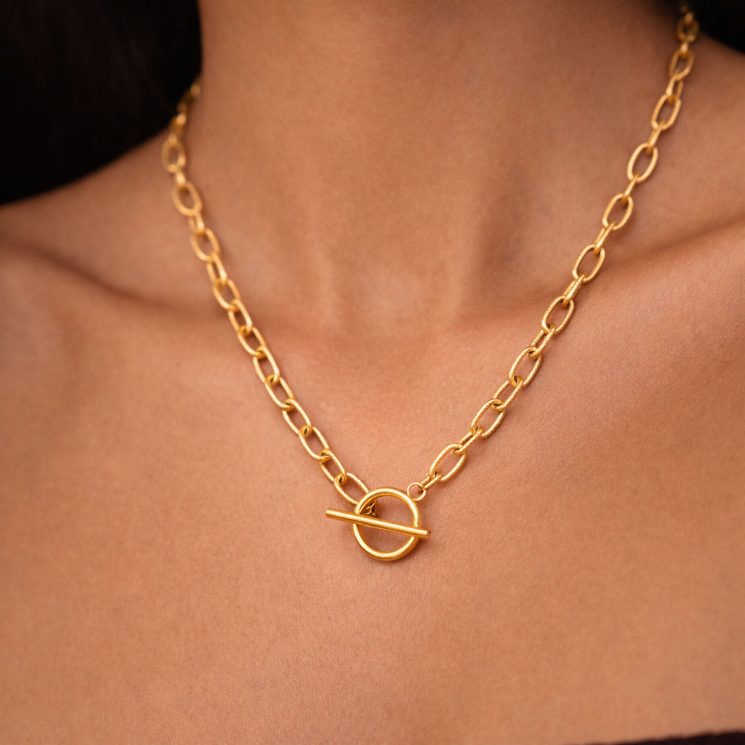 Paperclip Toggle Choker-Maison Doré
