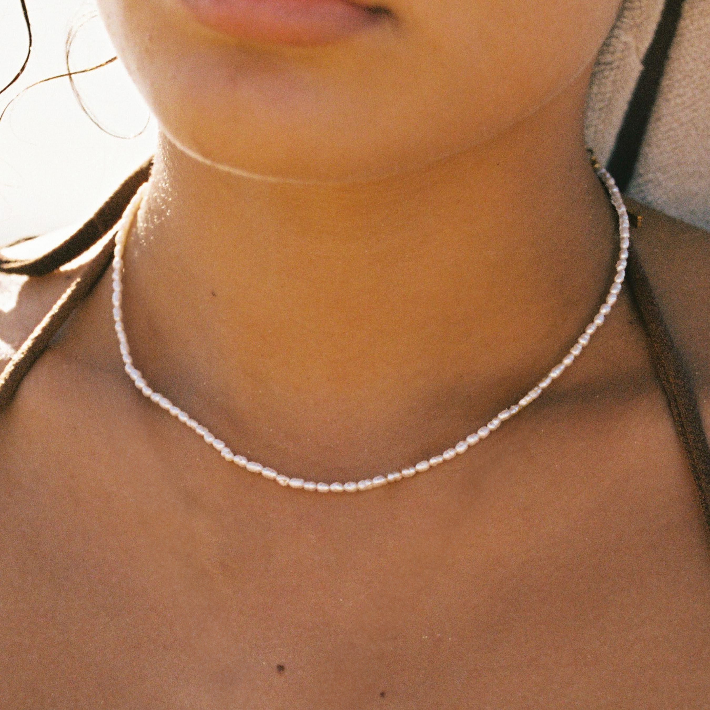 Kleine Perlen Choker-Maison Doré