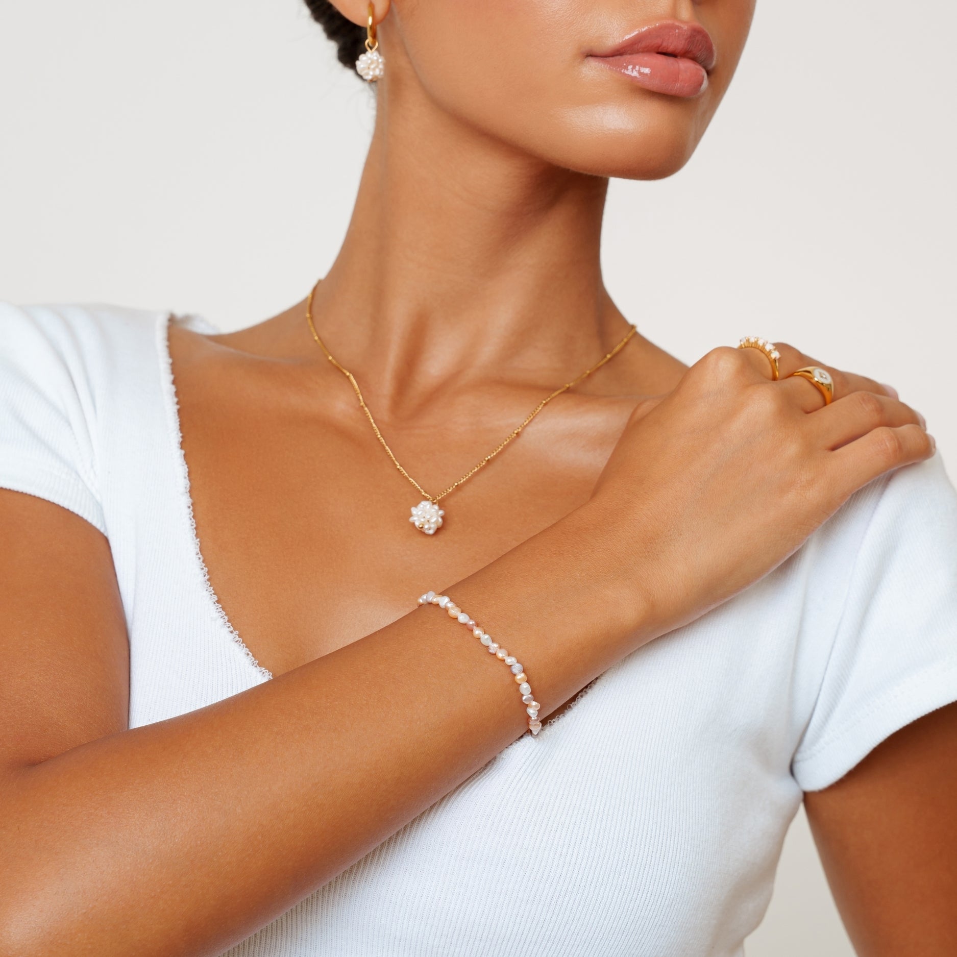 Perla Rosa Armband-Maison Doré