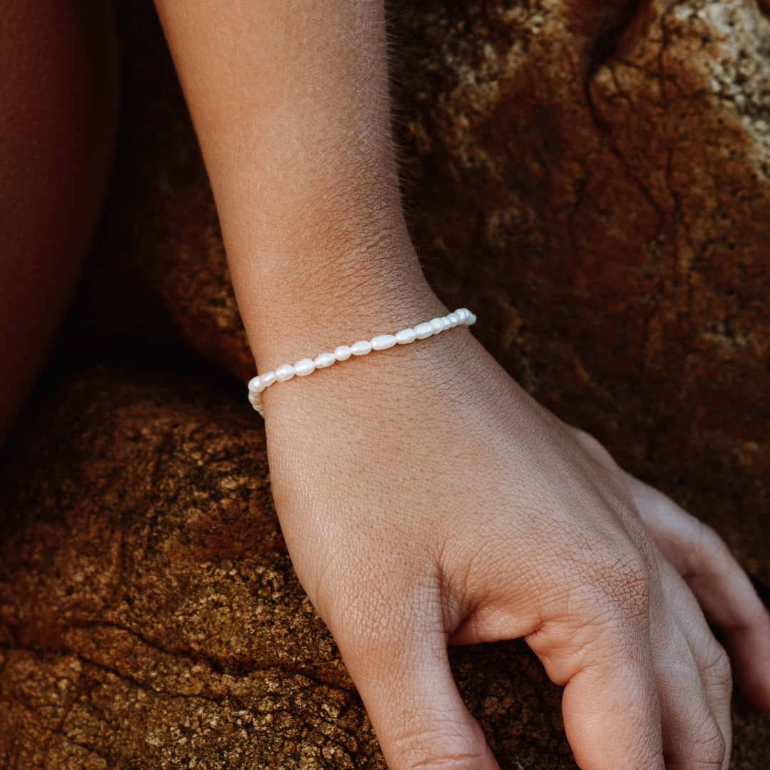 Süßwasserperlenarmband-Maison Doré