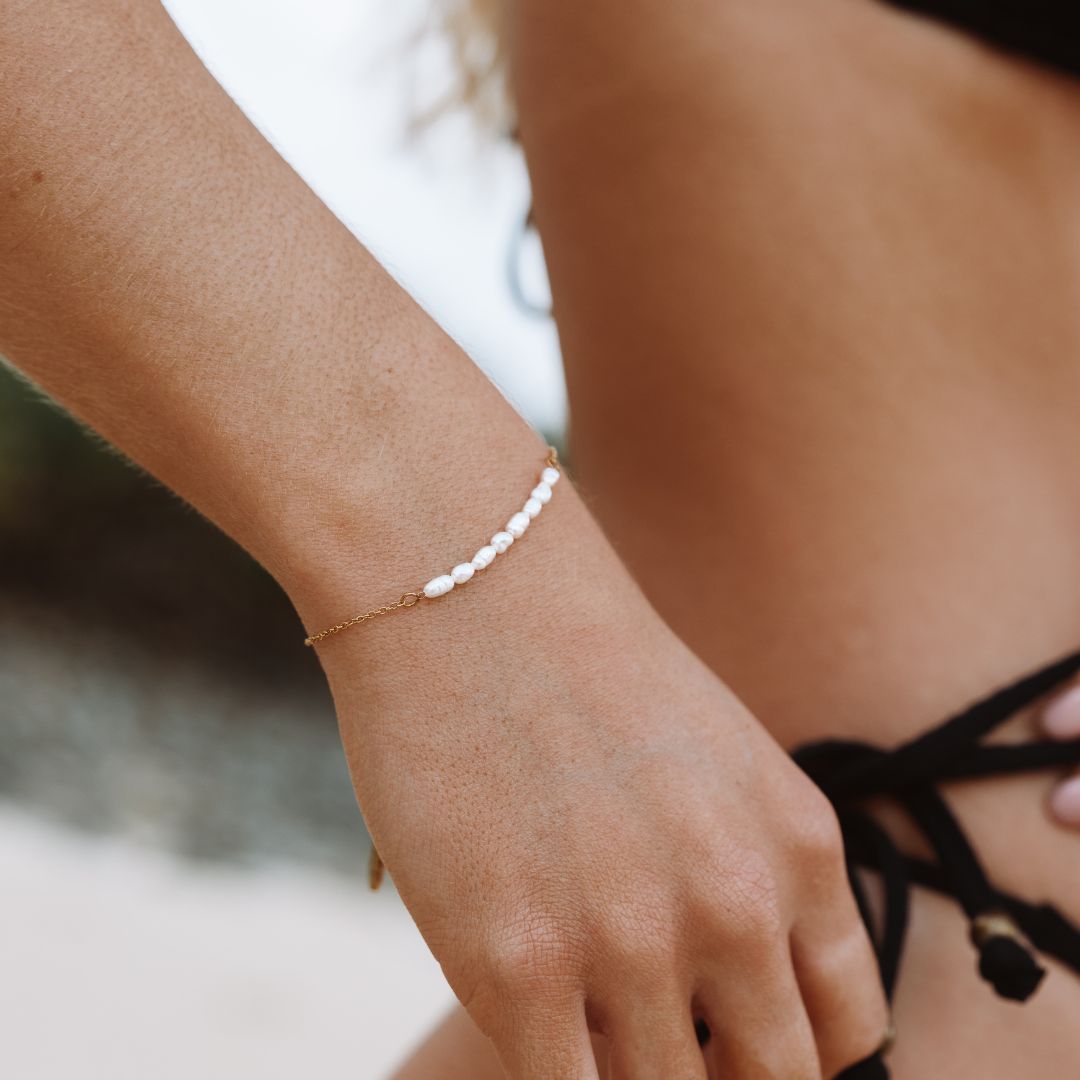 Mini Süßwasserperlenarmband-Maison Doré