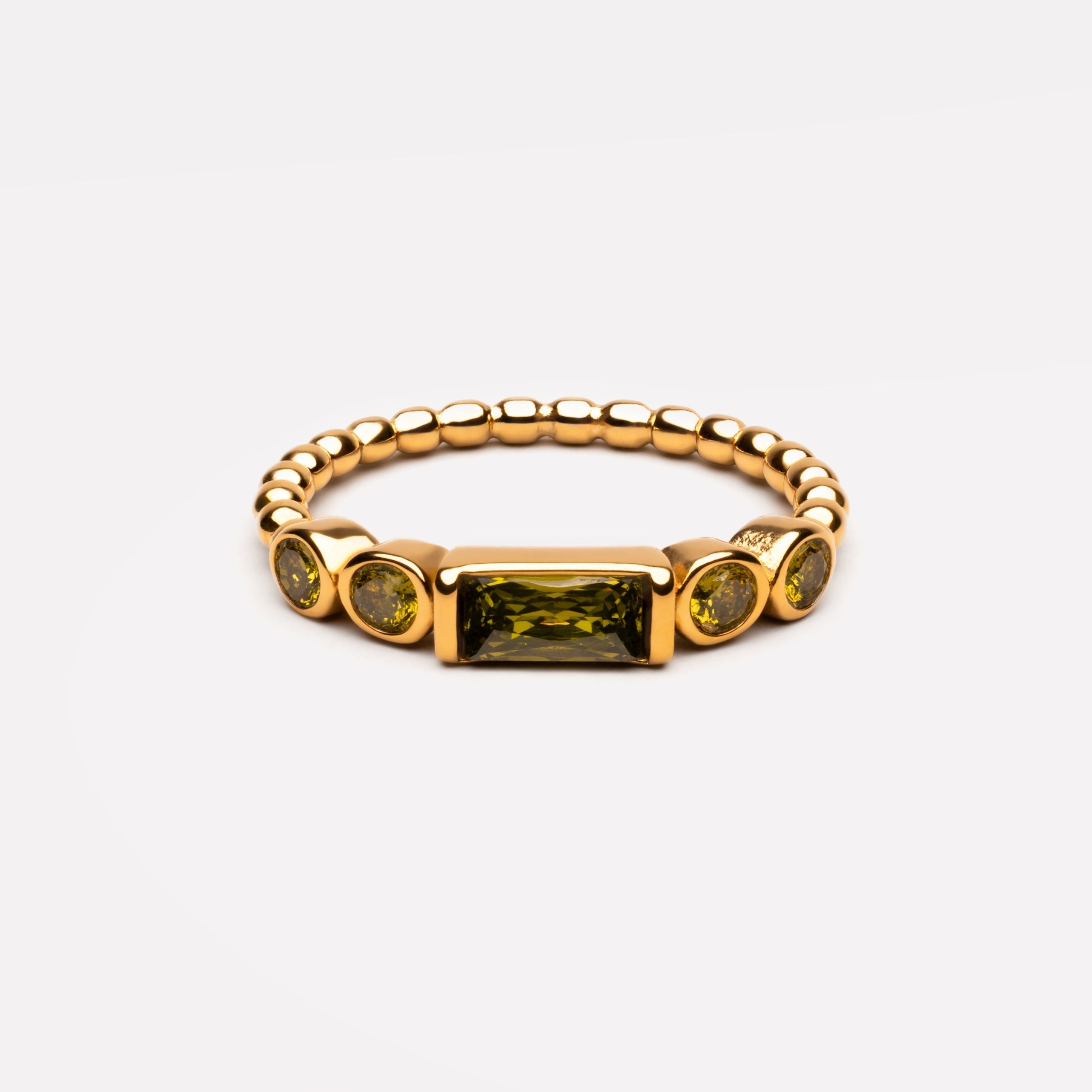 Grüner Muse Ring-Maison Doré